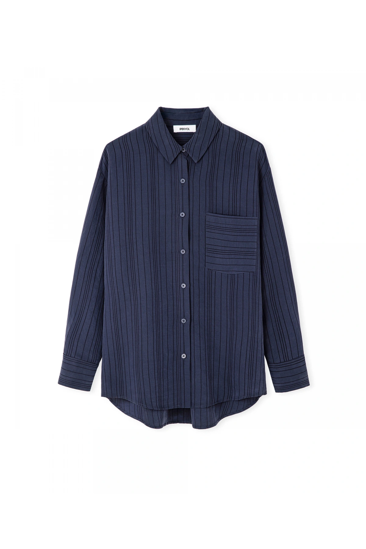 İpekyol Çizgi Jakarlı Gömlek IS1260025157