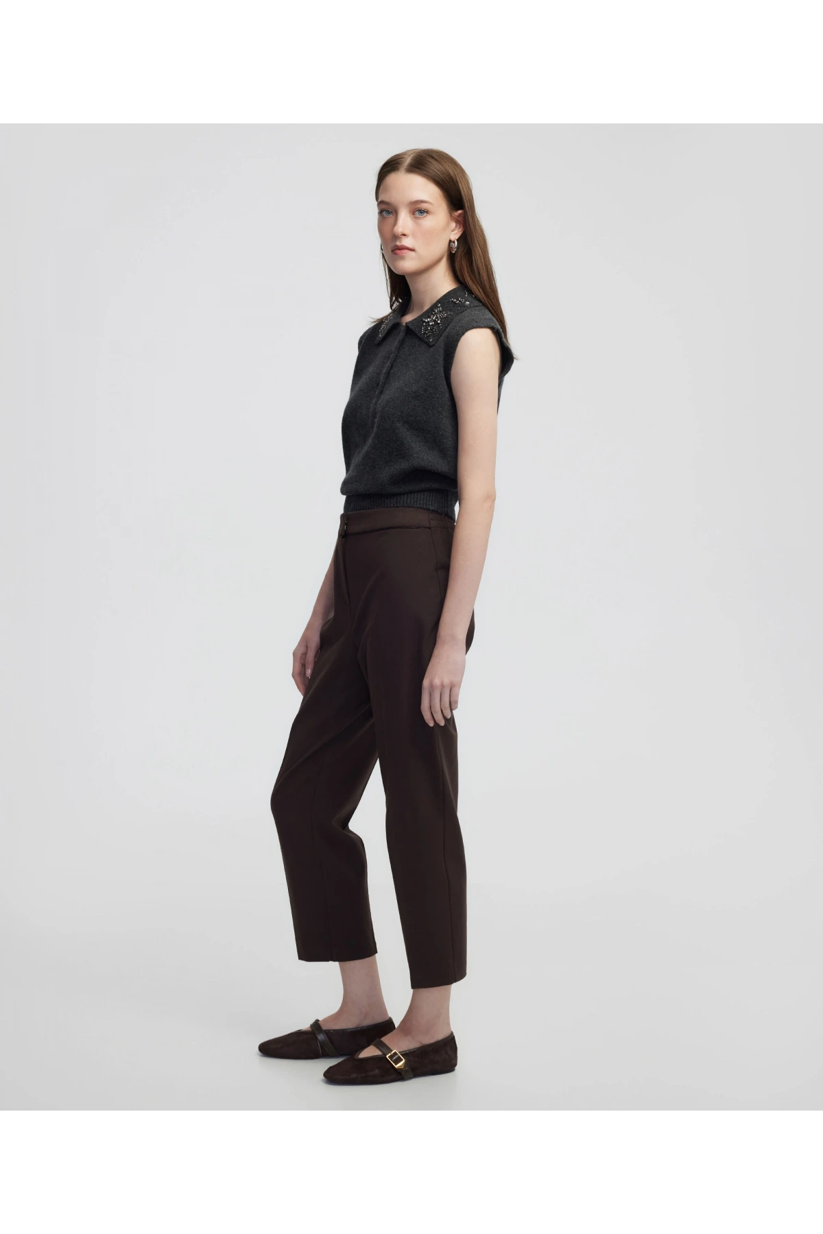 İpekyol Kontrast Biyeli Pantolon IW6250003216