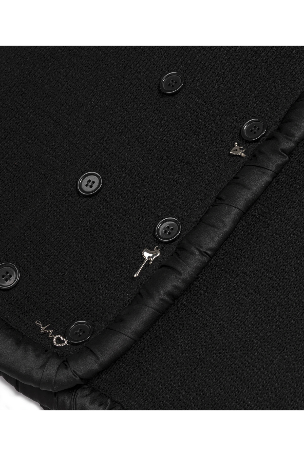 Twist Metal Aksesuarlı Kumaş Mix Triko TW6250050464