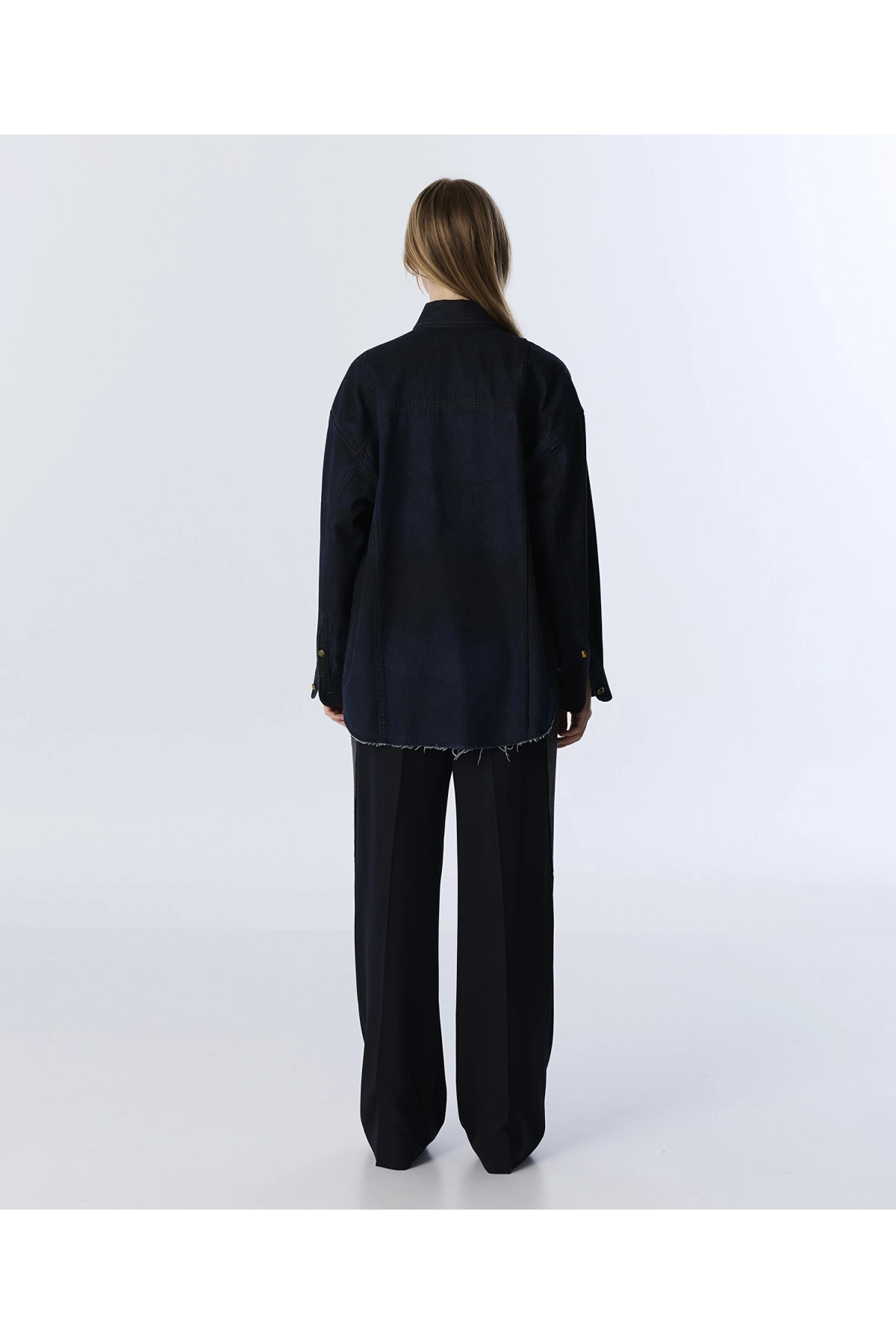 Twist Metal Aksesuarlı Jean Gömlek TW6250025128