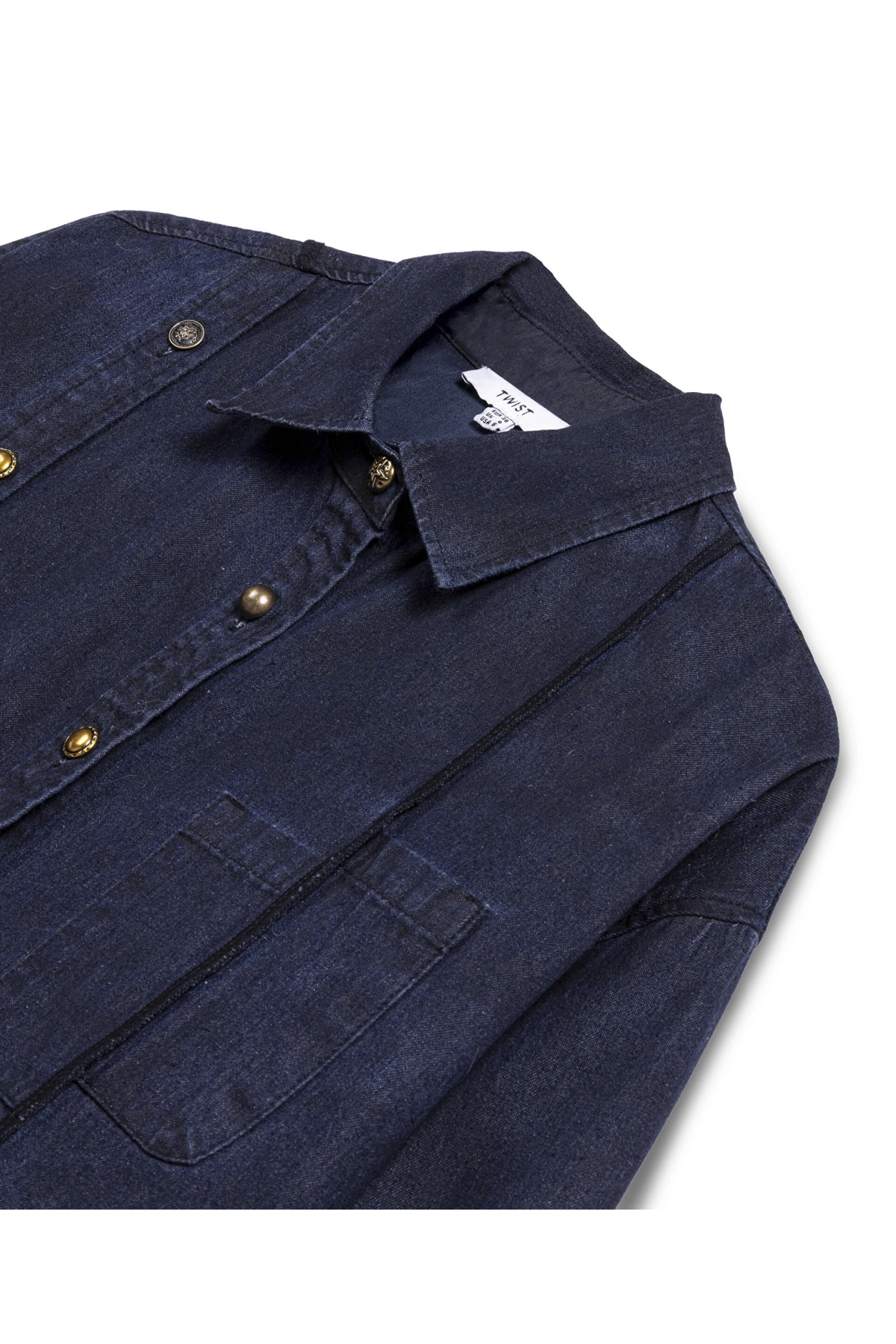 Twist Metal Aksesuarlı Jean Gömlek TW6250025128