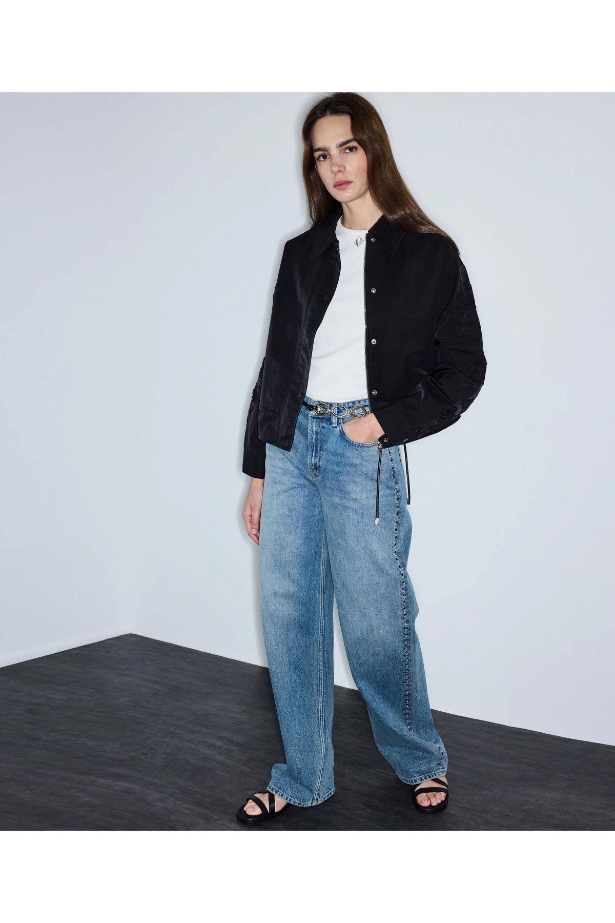 İpekyol Nakışlı Mont IS1260012030