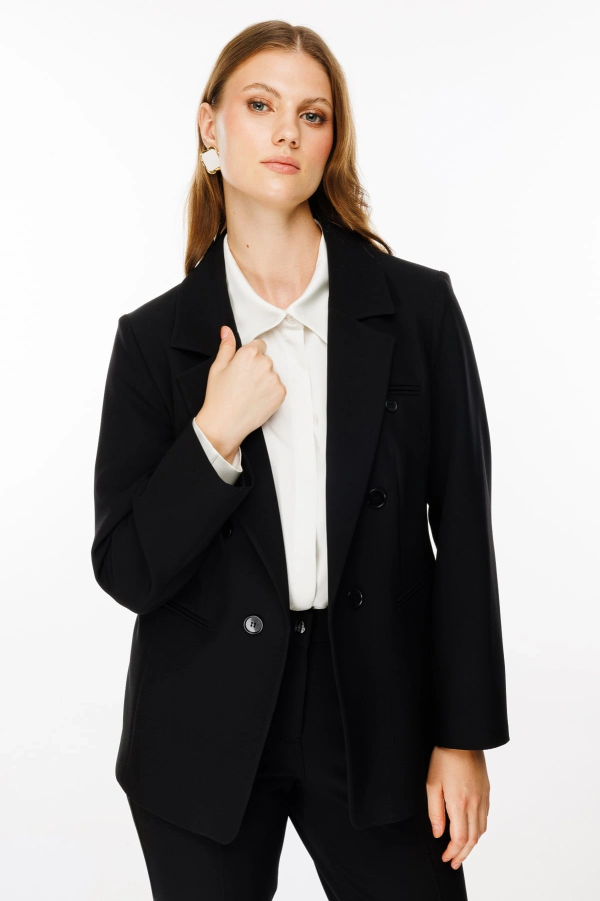 Ekol Cep Detaylı Düğmeli Vatkalı Ceket 01523