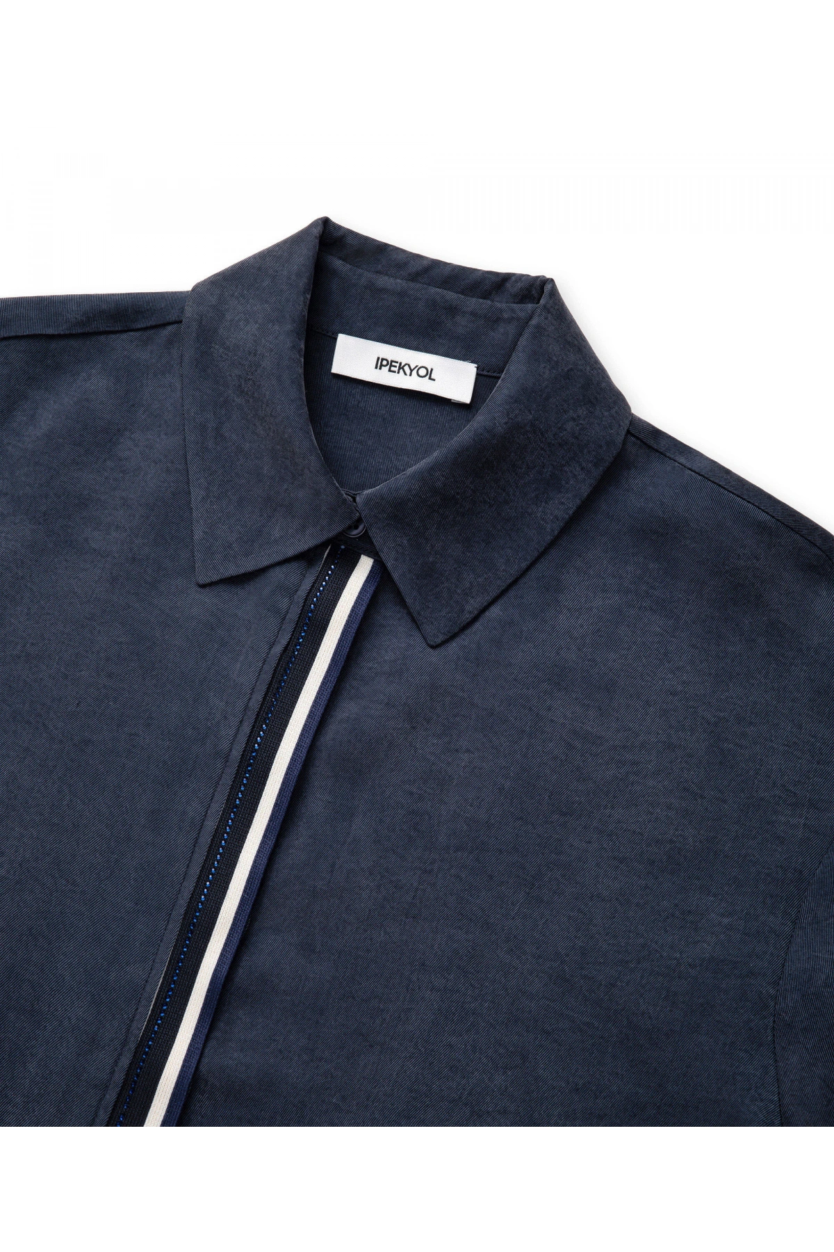 İpekyol Kontrast Biyeli Hotfix Baskılı Gömlek IS1260025153