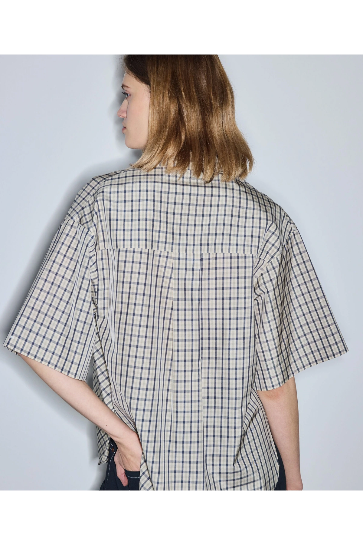 İpekyol Ekose Desen Asimetrik Gömlek IS1260025140