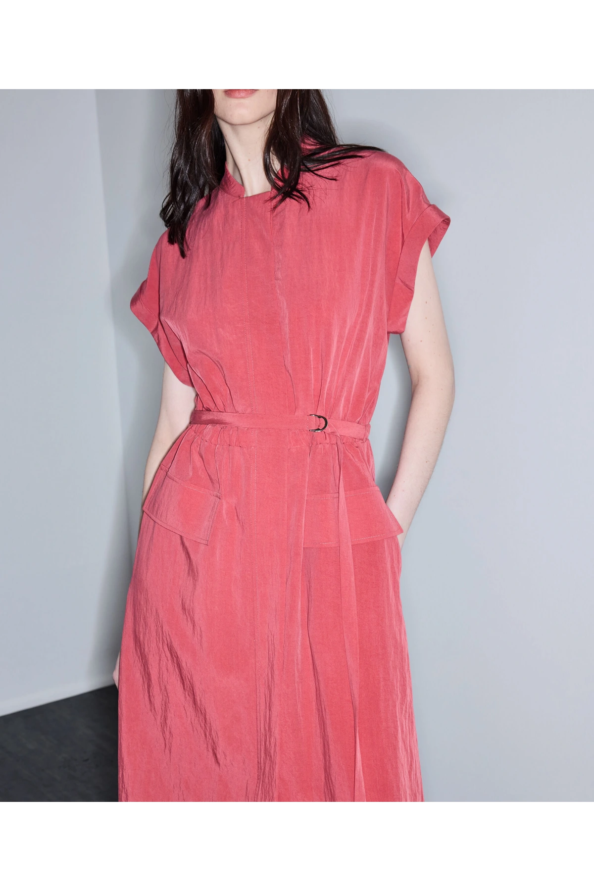 İpekyol İnce Kuşaklı Gömlek Elbise IS1260002235