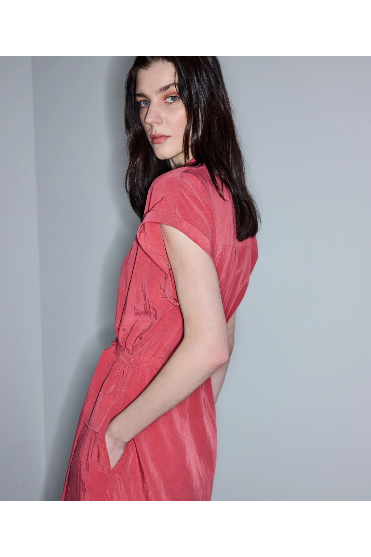 İpekyol İnce Kuşaklı Gömlek Elbise IS1260002235