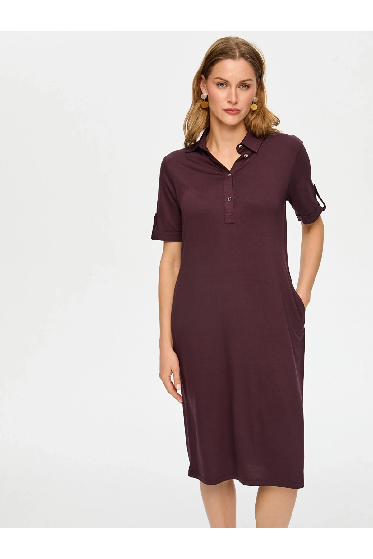 Faik Sönmez Polo Yaka Elbise BS26ELB001