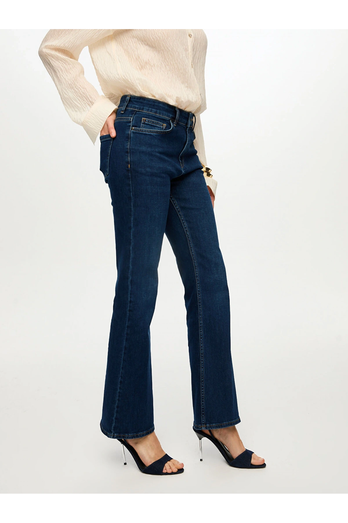 Faik Sönmez Flare Paça Jean Pantolon US26JPN002