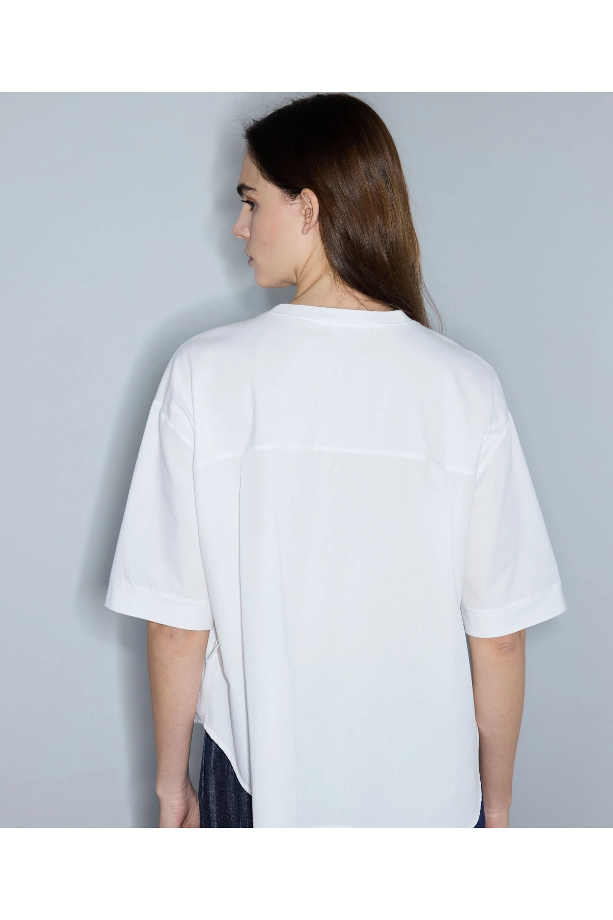 İpekyol Kumaş Mix Büzgülü T-Shirt IS1260070239