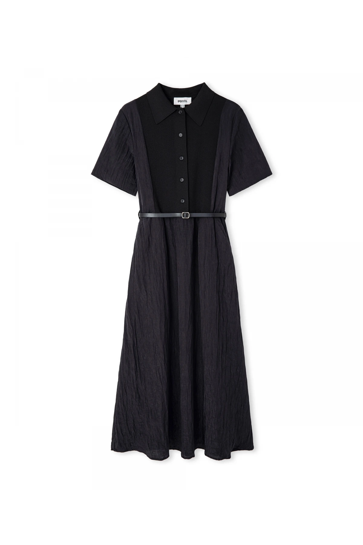 İpekyol Kemerli Triko Mix Elbise IS1260002232