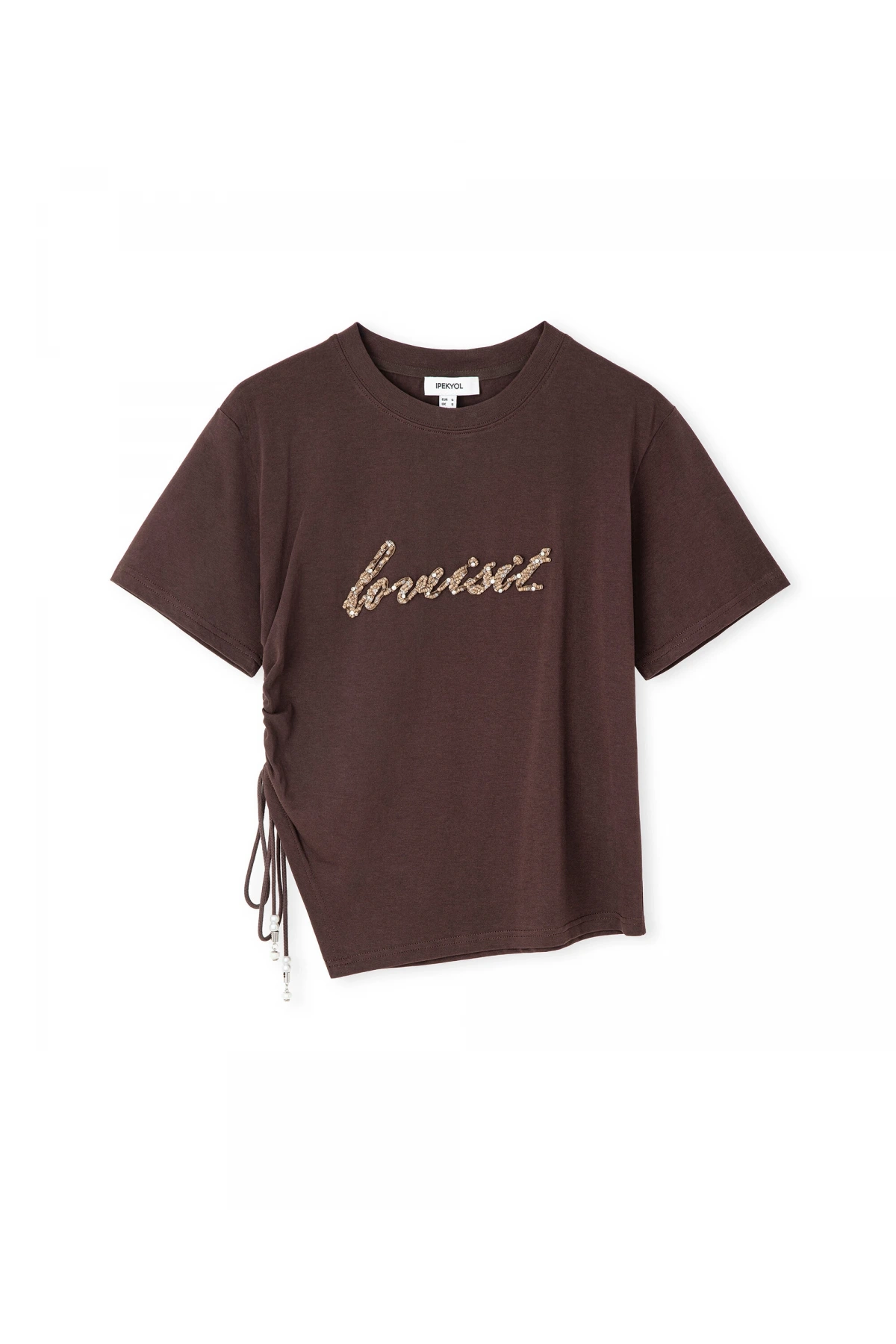 İpekyol Slogan Aplikeli T-Shirt IS1260070045