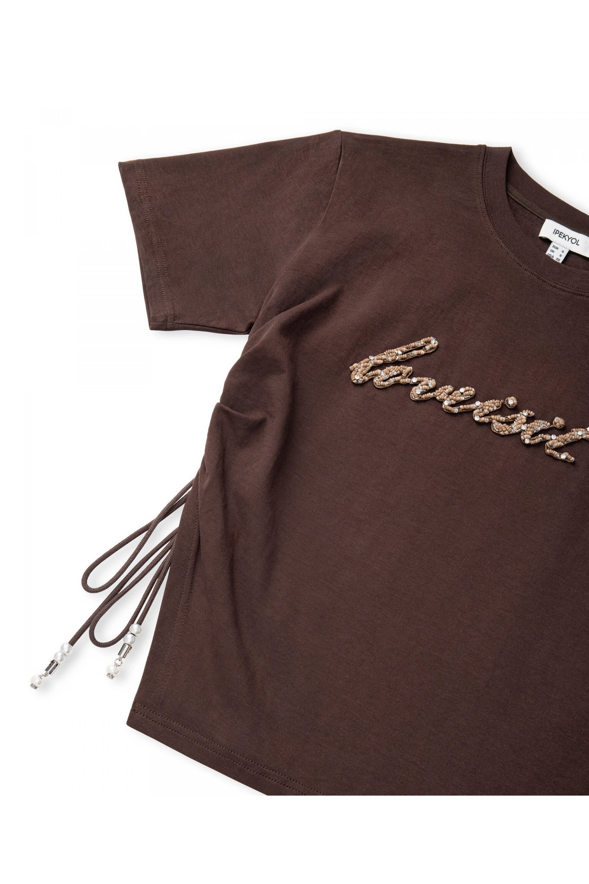 İpekyol Slogan Aplikeli T-Shirt IS1260070045