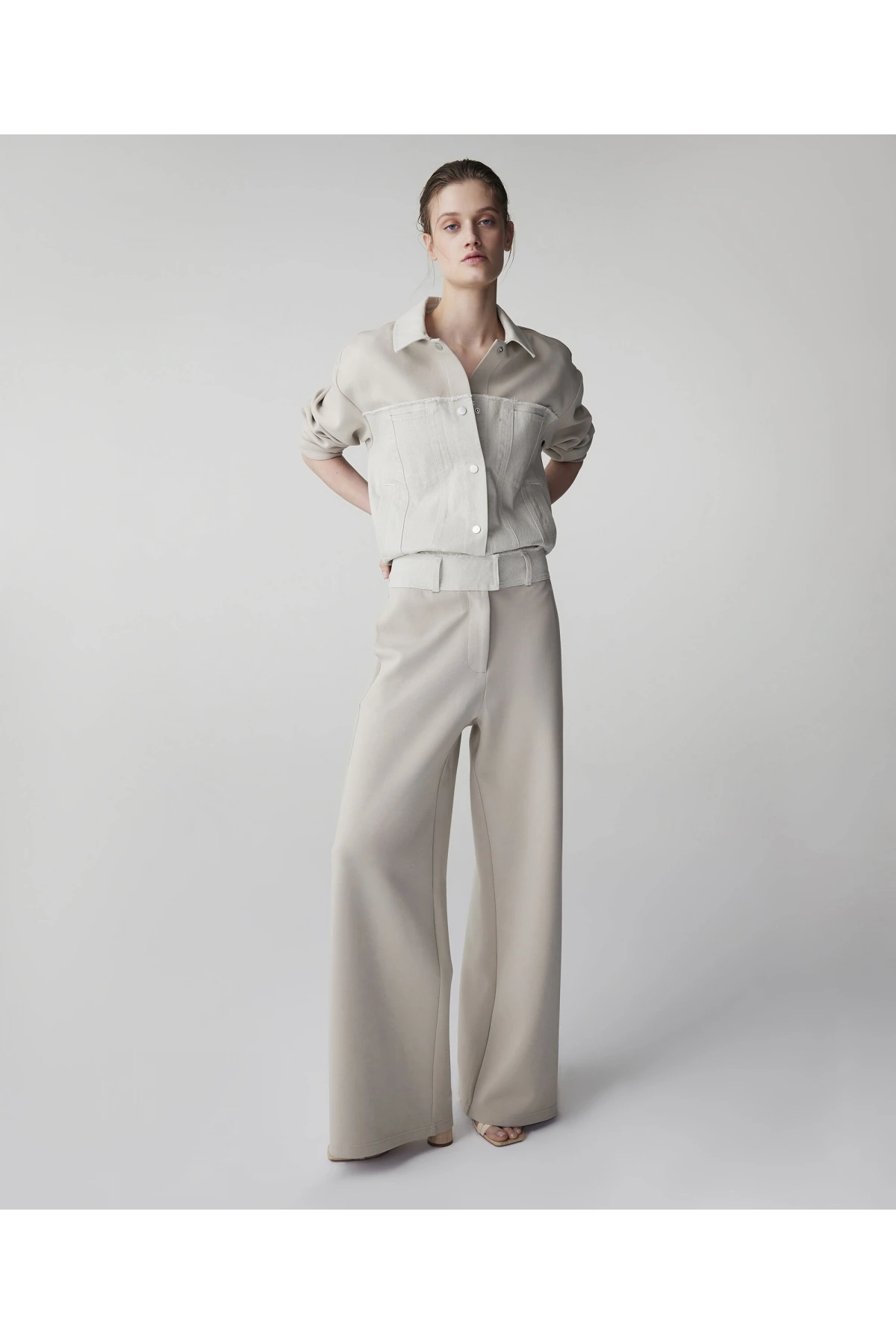 İpekyol Kontrast Bel Raw Edge Pantolon IS1260003102