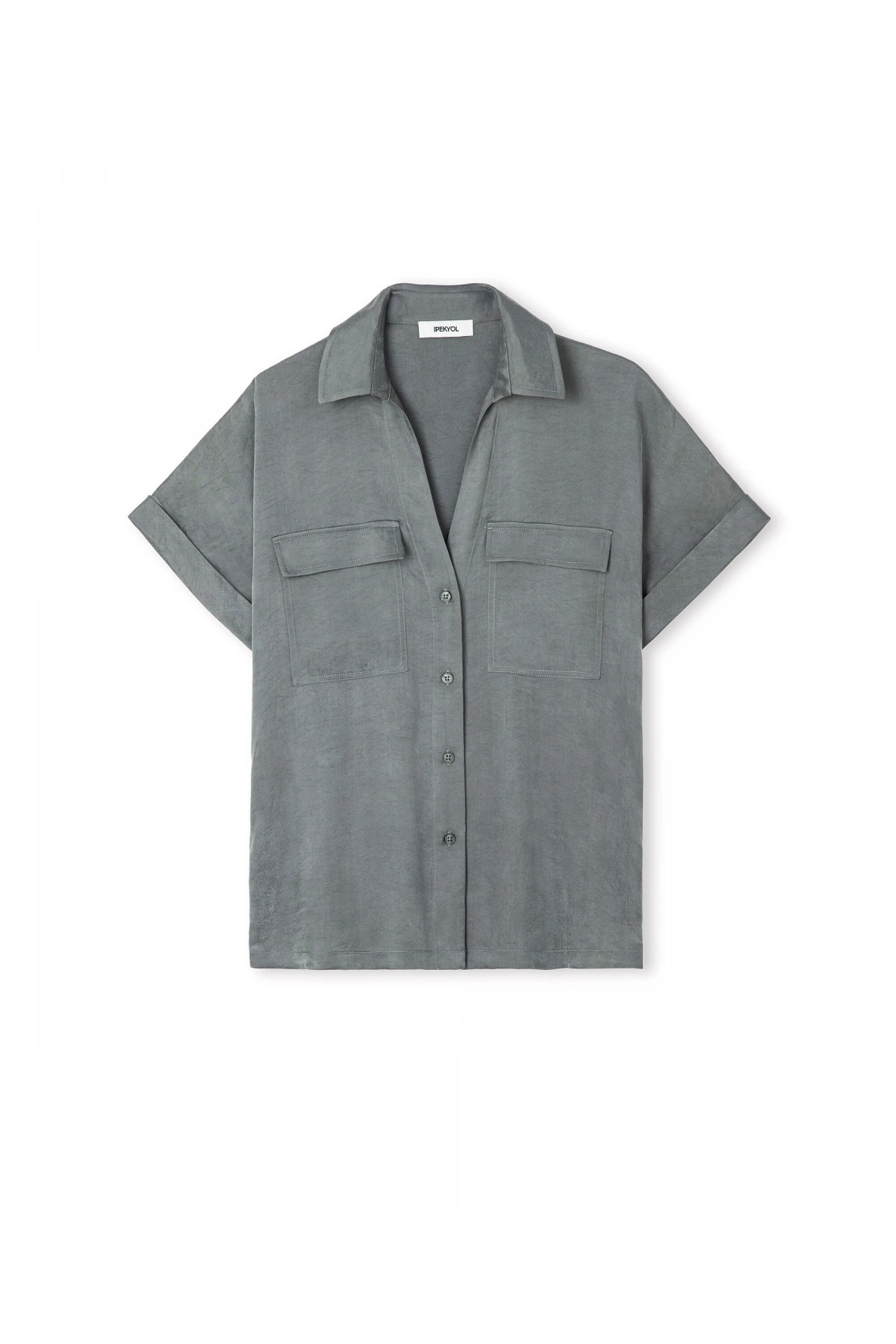 İpekyol Parlak Dokulu Rahat Kesim Gömlek IS1260025255