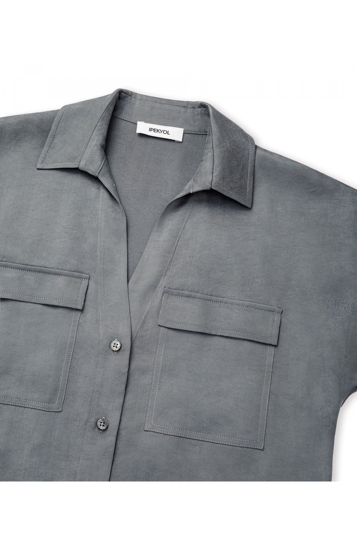 İpekyol Parlak Dokulu Rahat Kesim Gömlek IS1260025255