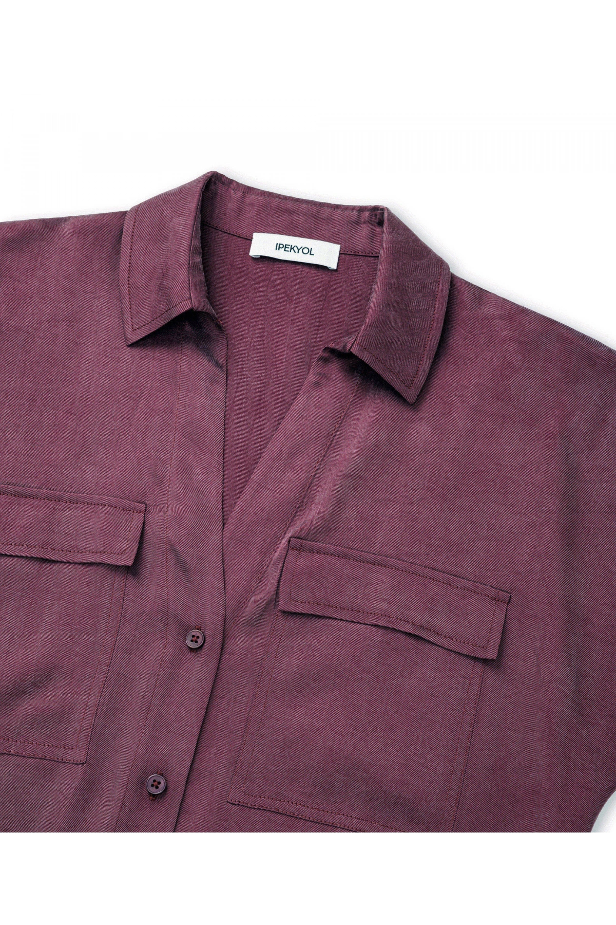 İpekyol Parlak Dokulu Rahat Kesim Gömlek IS1260025255