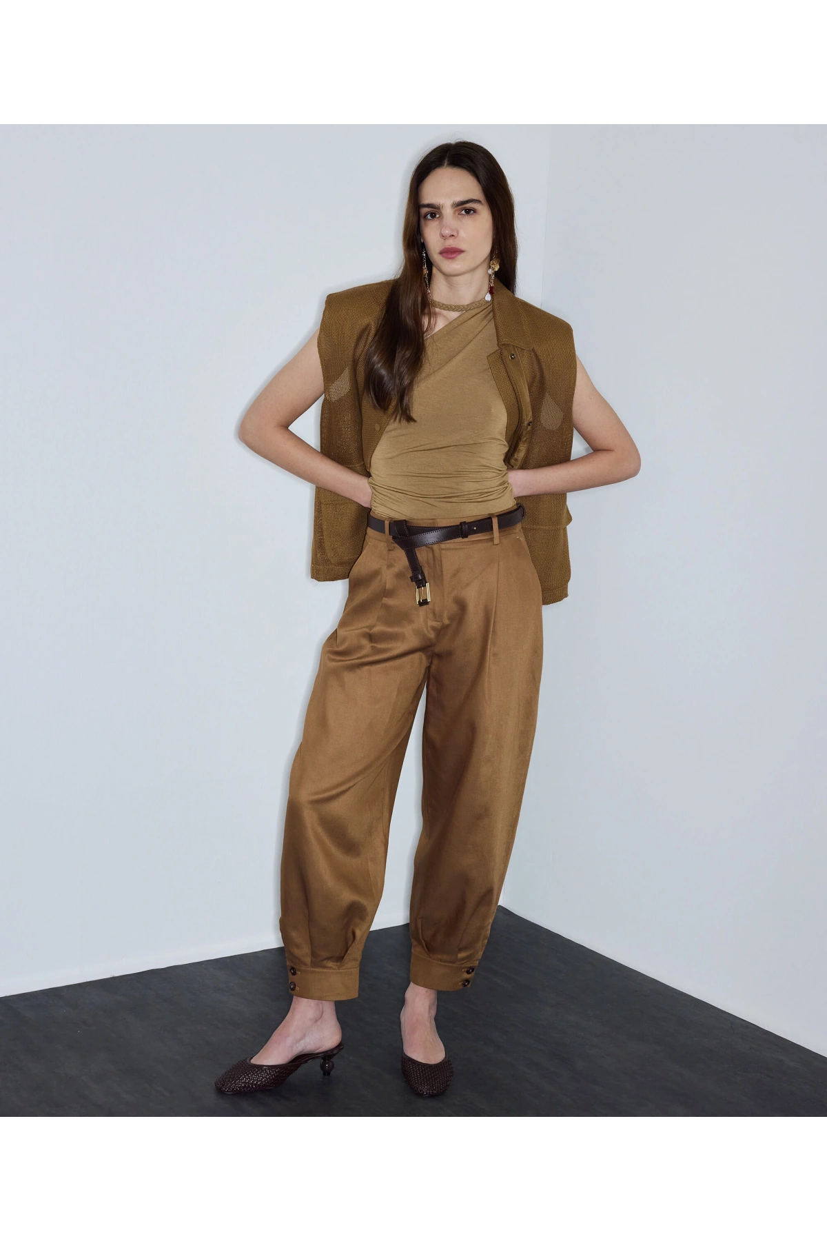 İpekyol File Görünümlü Vatkalı Yelek IS1260007034