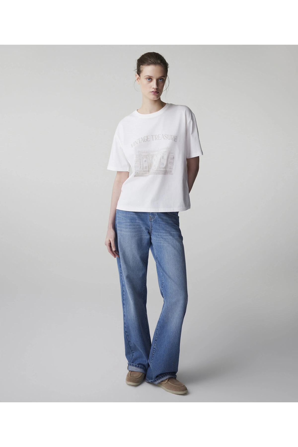 İpekyol Havyar Baskılı T-Shirt IS12600701081