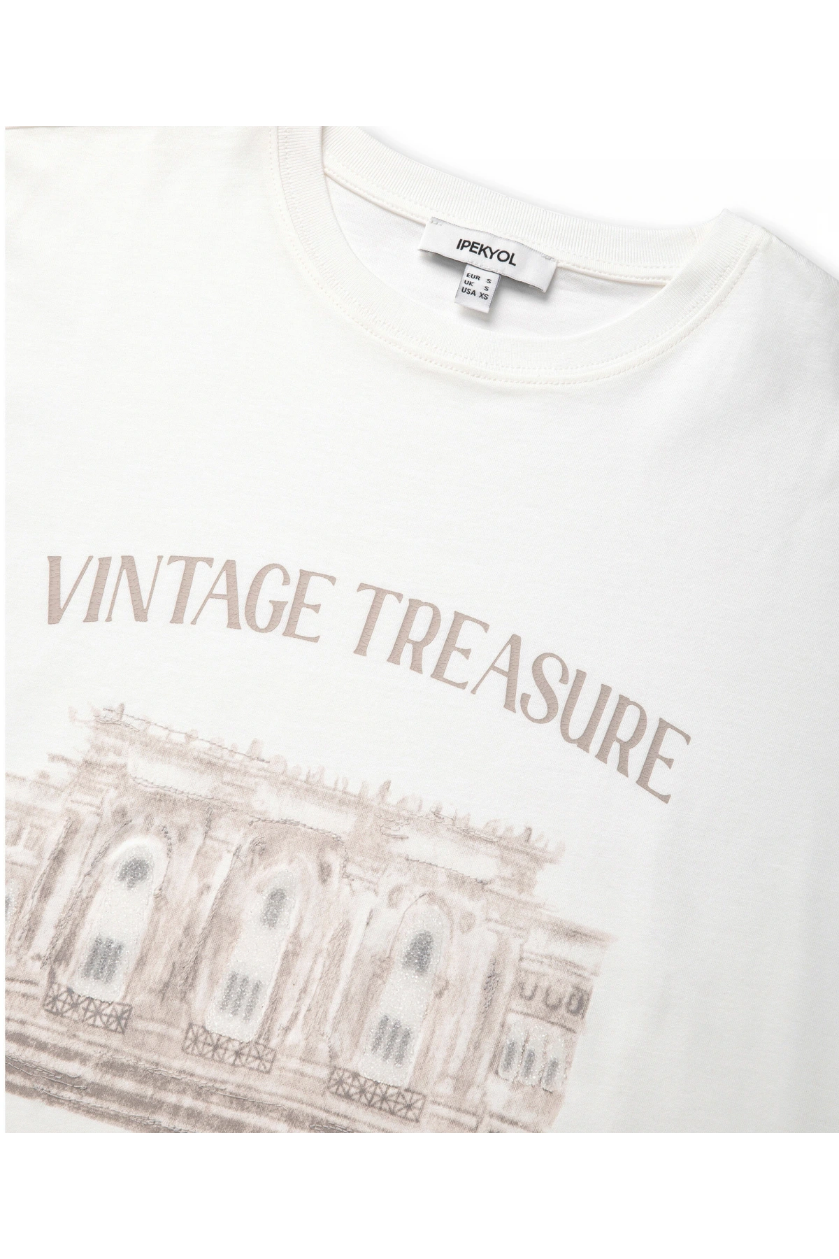 İpekyol Havyar Baskılı T-Shirt IS12600701081