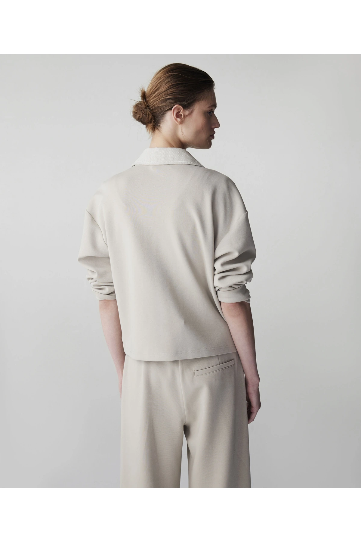 İpekyol Kumaş Mix Raw Edge Sweatshirt IS1260091009