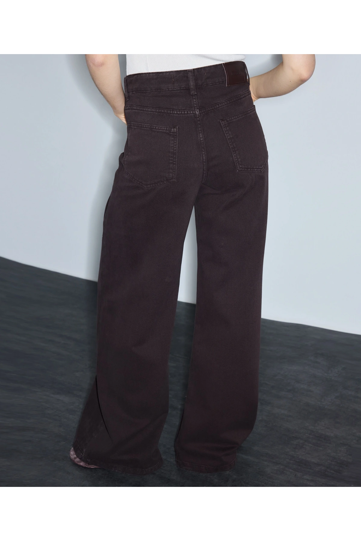 İpekyol Zincirli Wide Leg Jean Pantolon IS1260018043