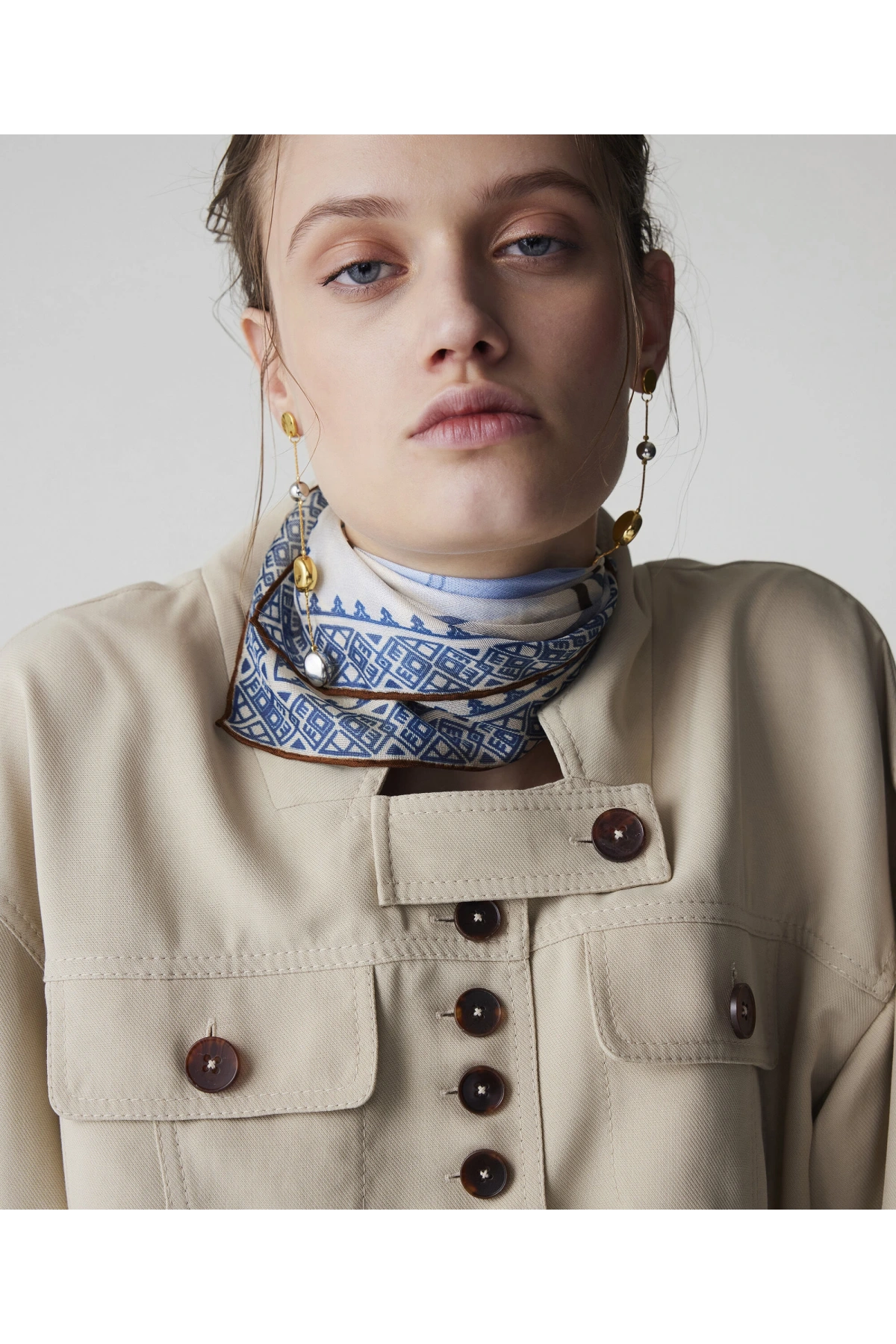 İpekyol Kontrast Düğmeli Ceket IS1260005070