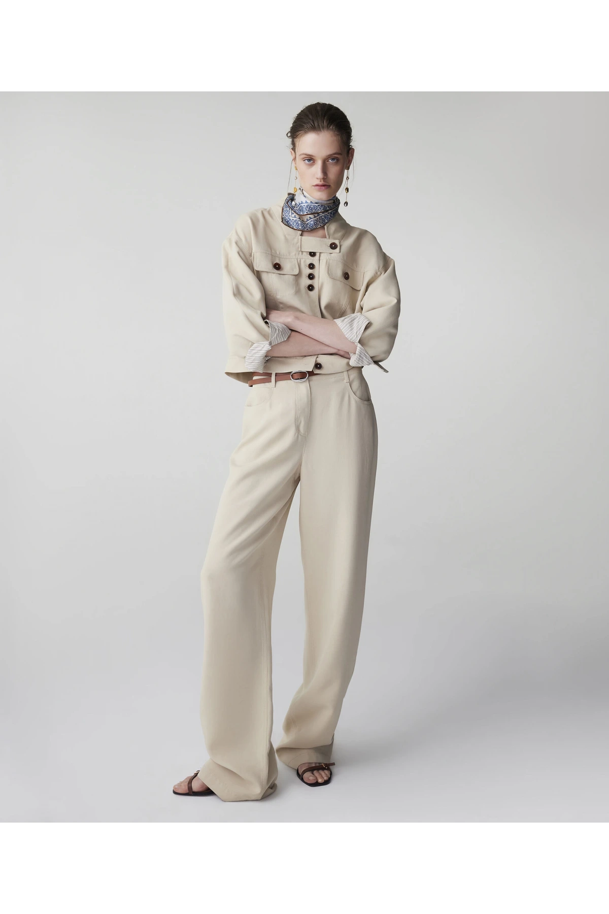 İpekyol Kontrast Düğmeli Ceket IS1260005070