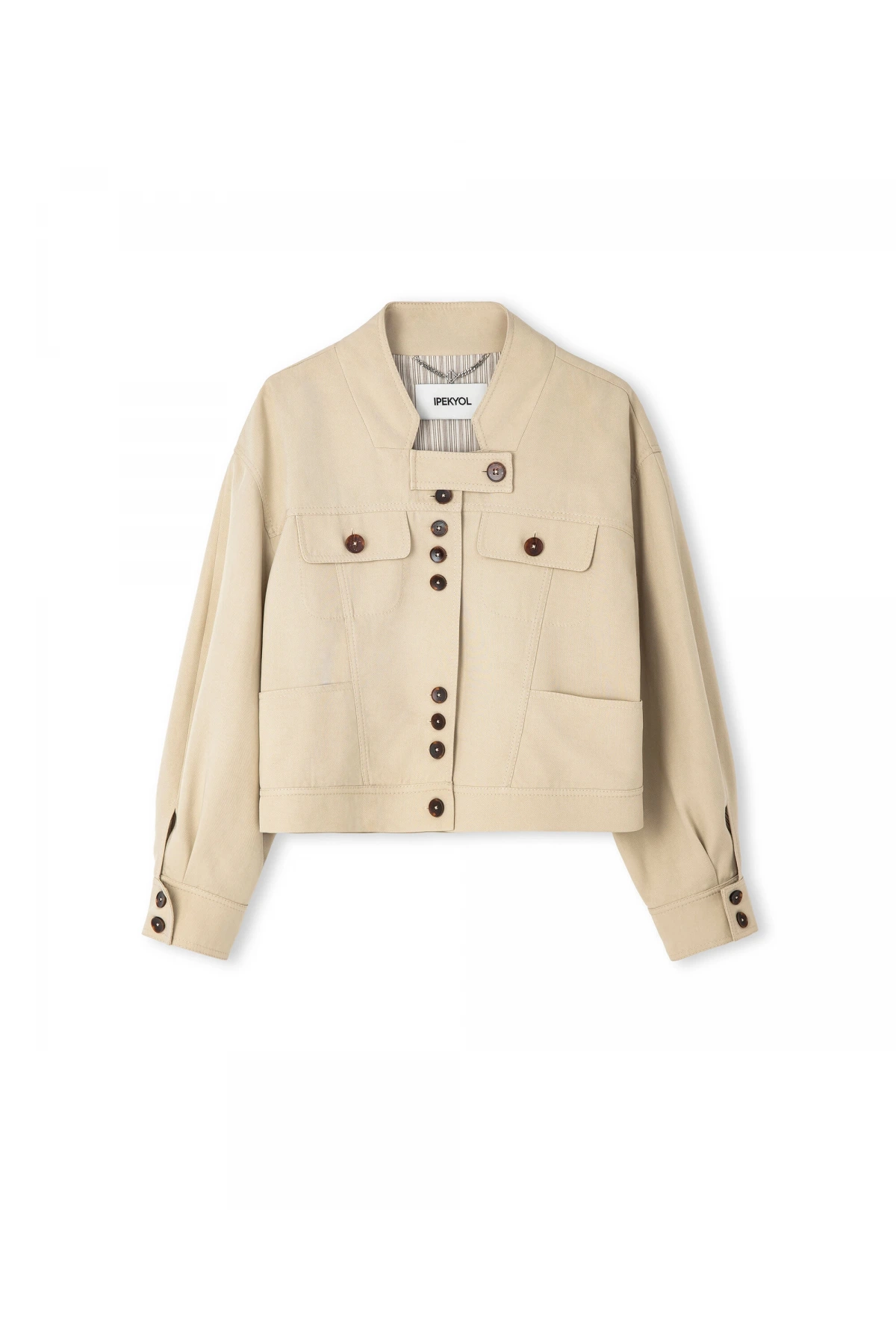 İpekyol Kontrast Düğmeli Ceket IS1260005070