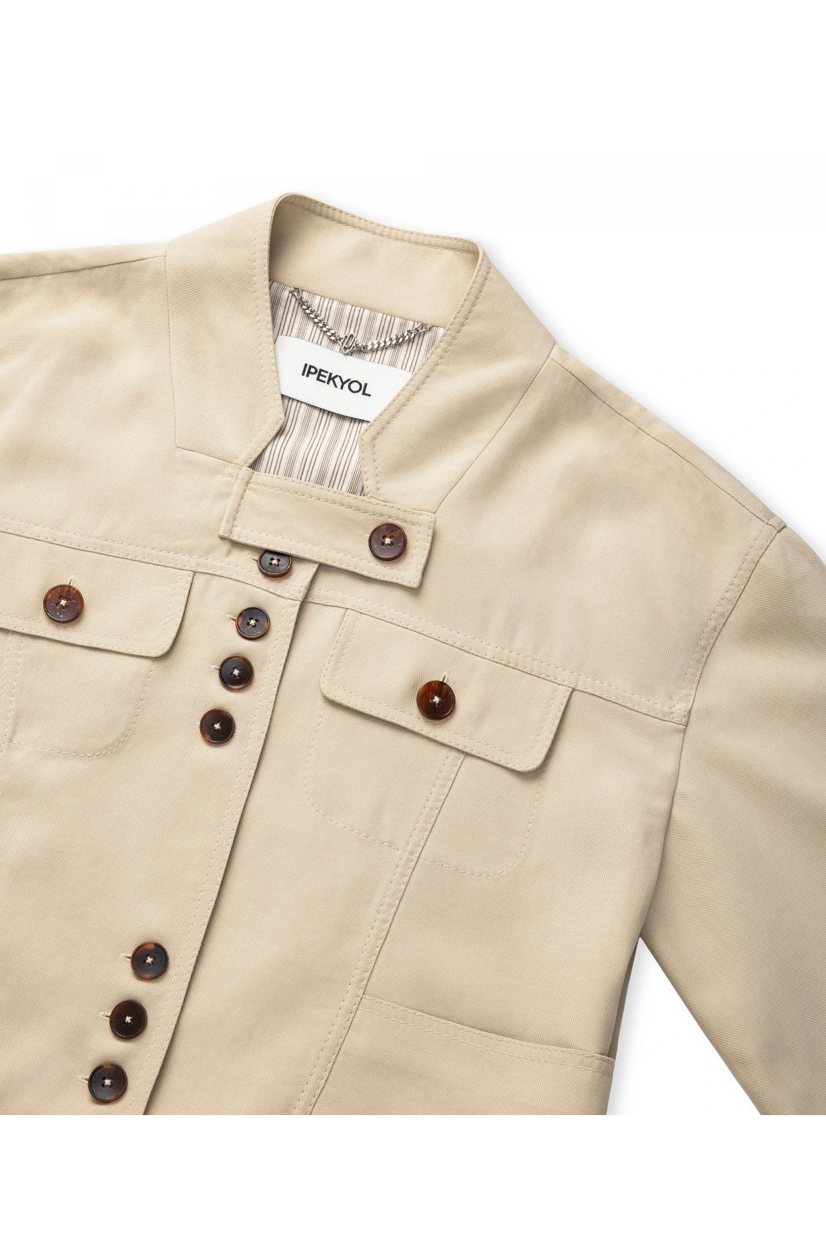 İpekyol Kontrast Düğmeli Ceket IS1260005070