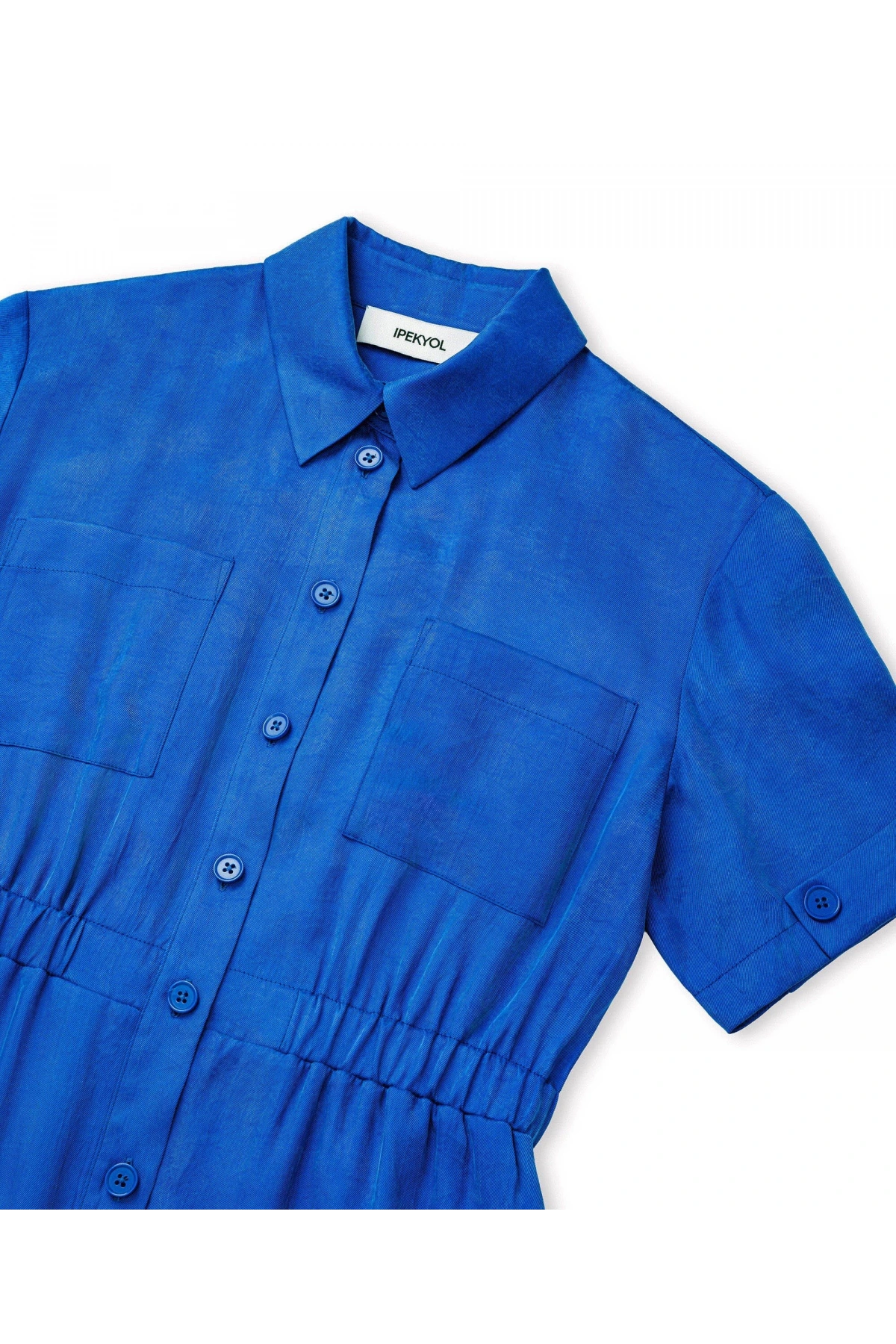 İpekyol Parlak Dokulu Elastik Bel Elbise IS1260002400