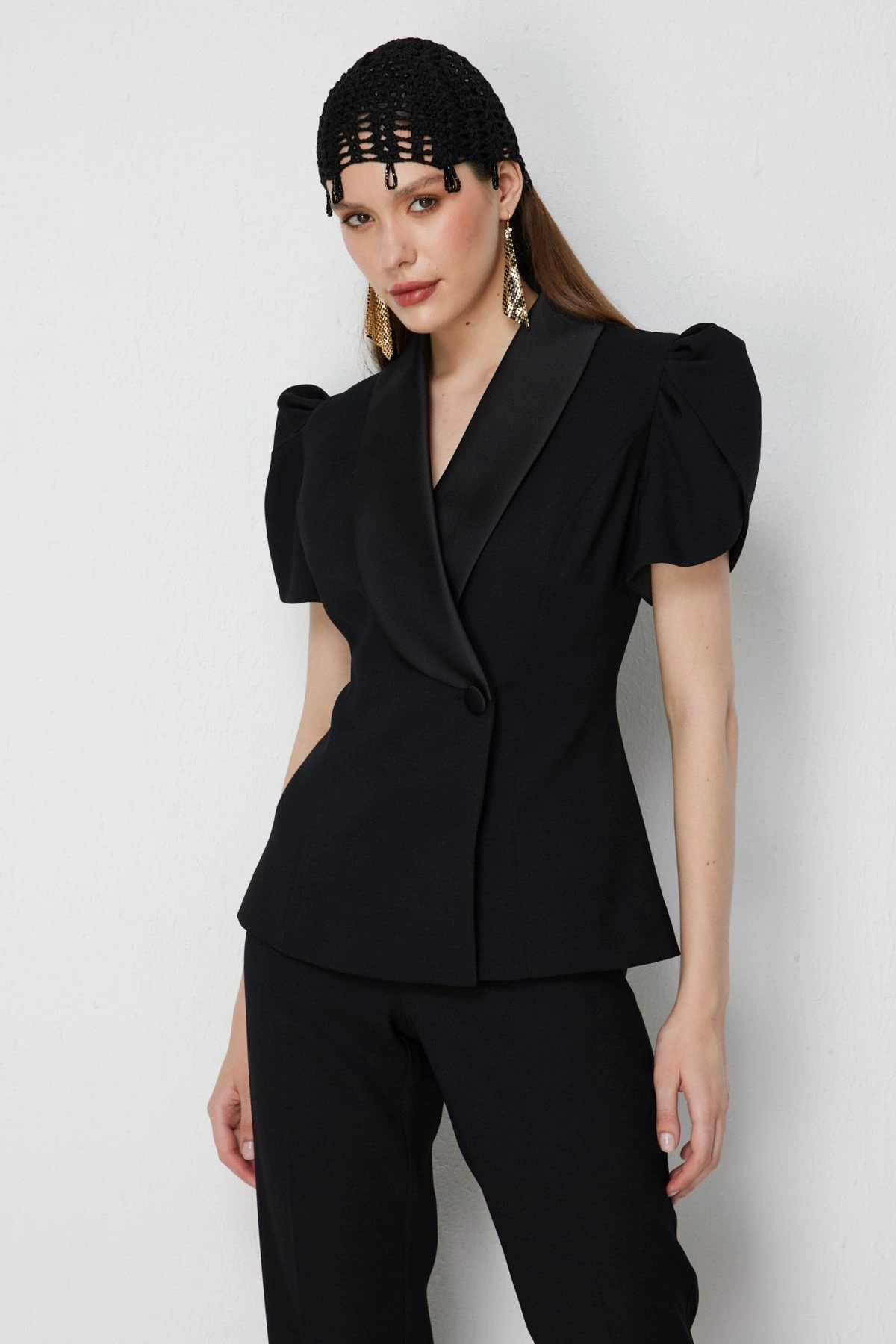 Ekol Kısa Balon Kol Ceket 01156