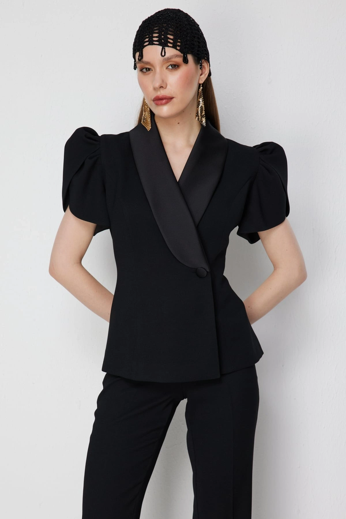 Ekol Kısa Balon Kol Ceket 01156