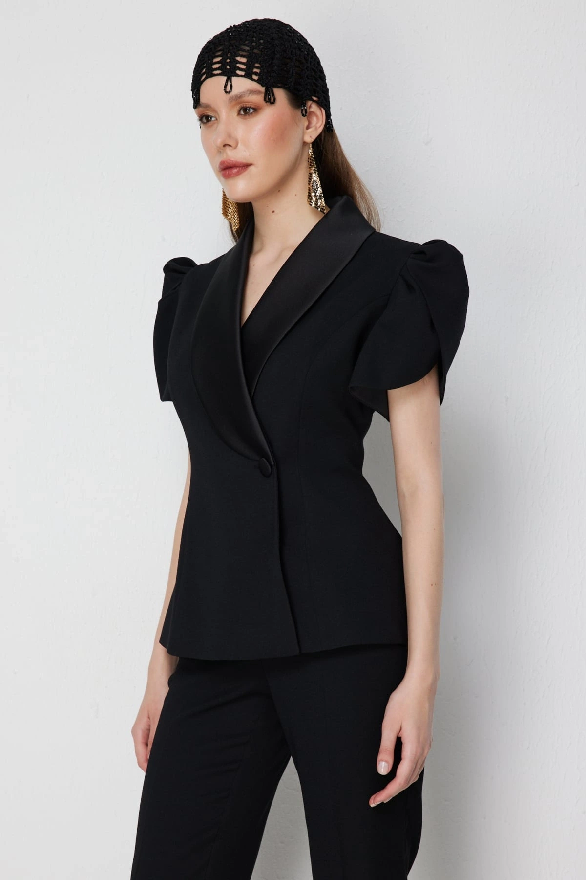 Ekol Kısa Balon Kol Ceket 01156