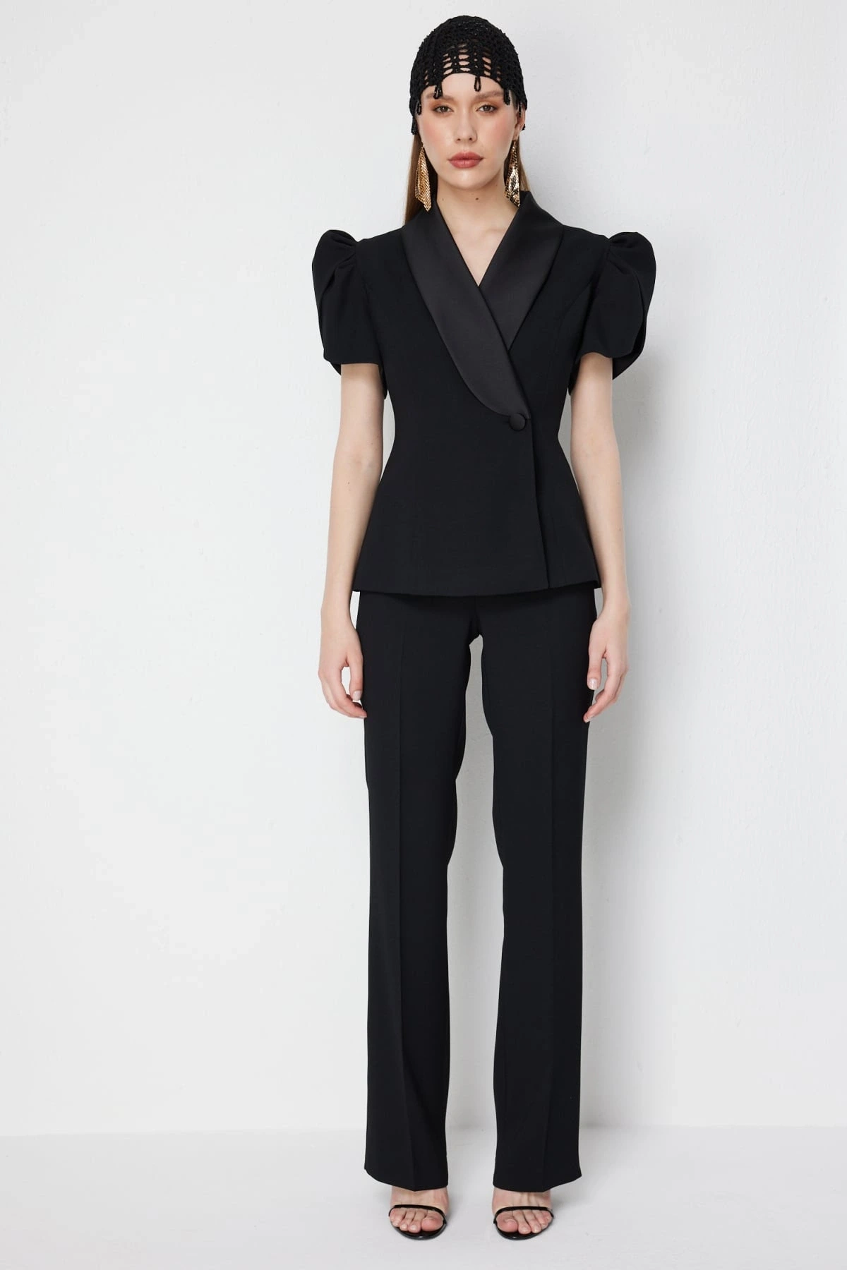 Ekol Kısa Balon Kol Ceket 01156