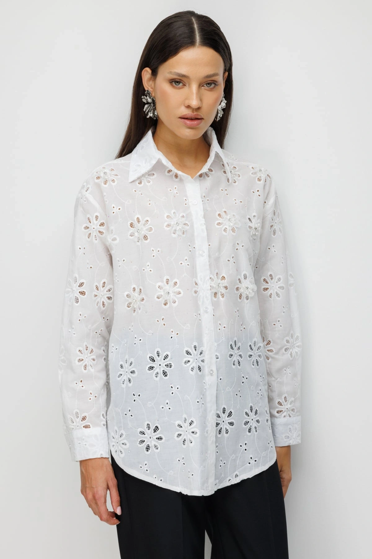 Ekol İşlemeli Gömlek 02916