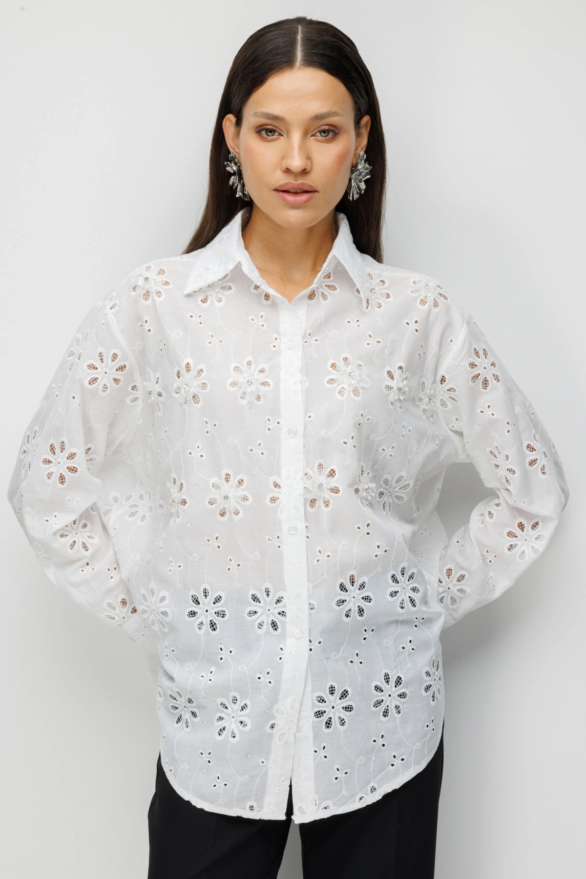 Ekol İşlemeli Gömlek 02916