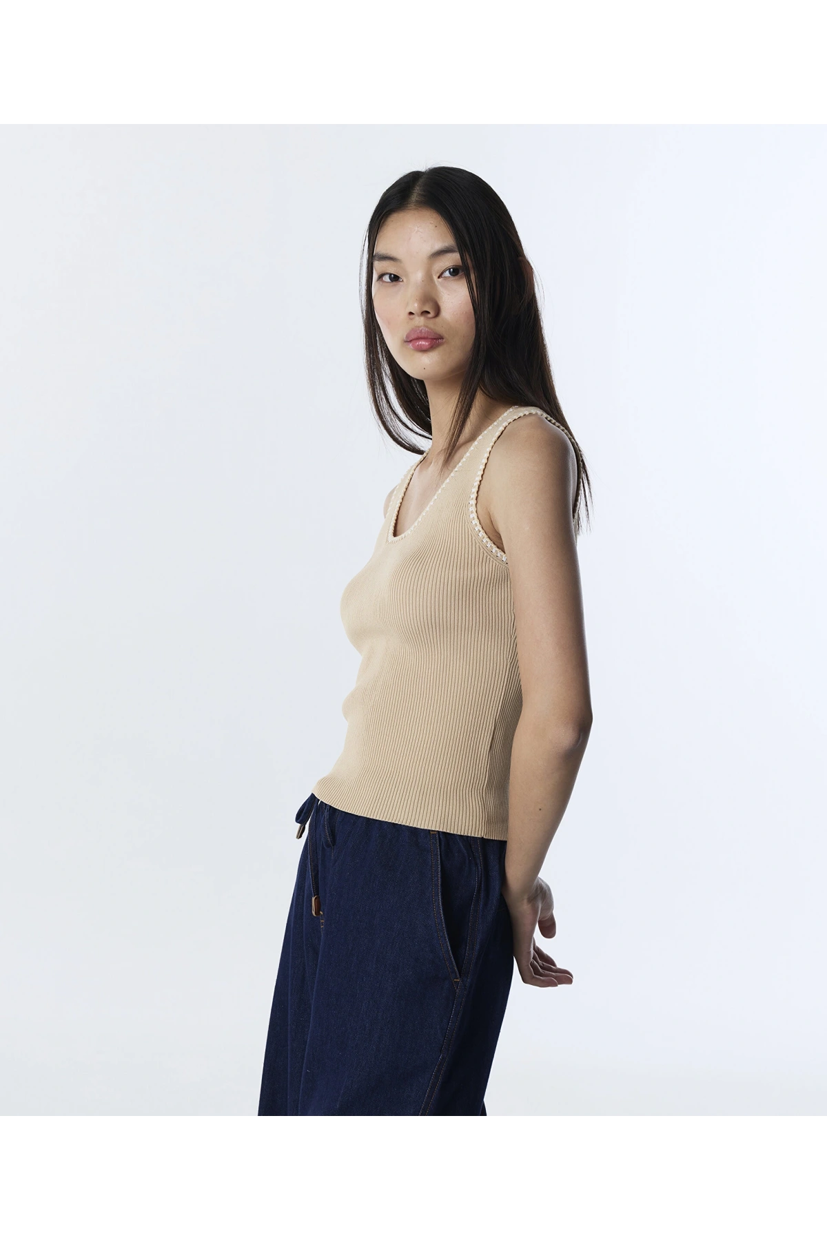 Twist Kontrast Dikişli Triko TS1260050070