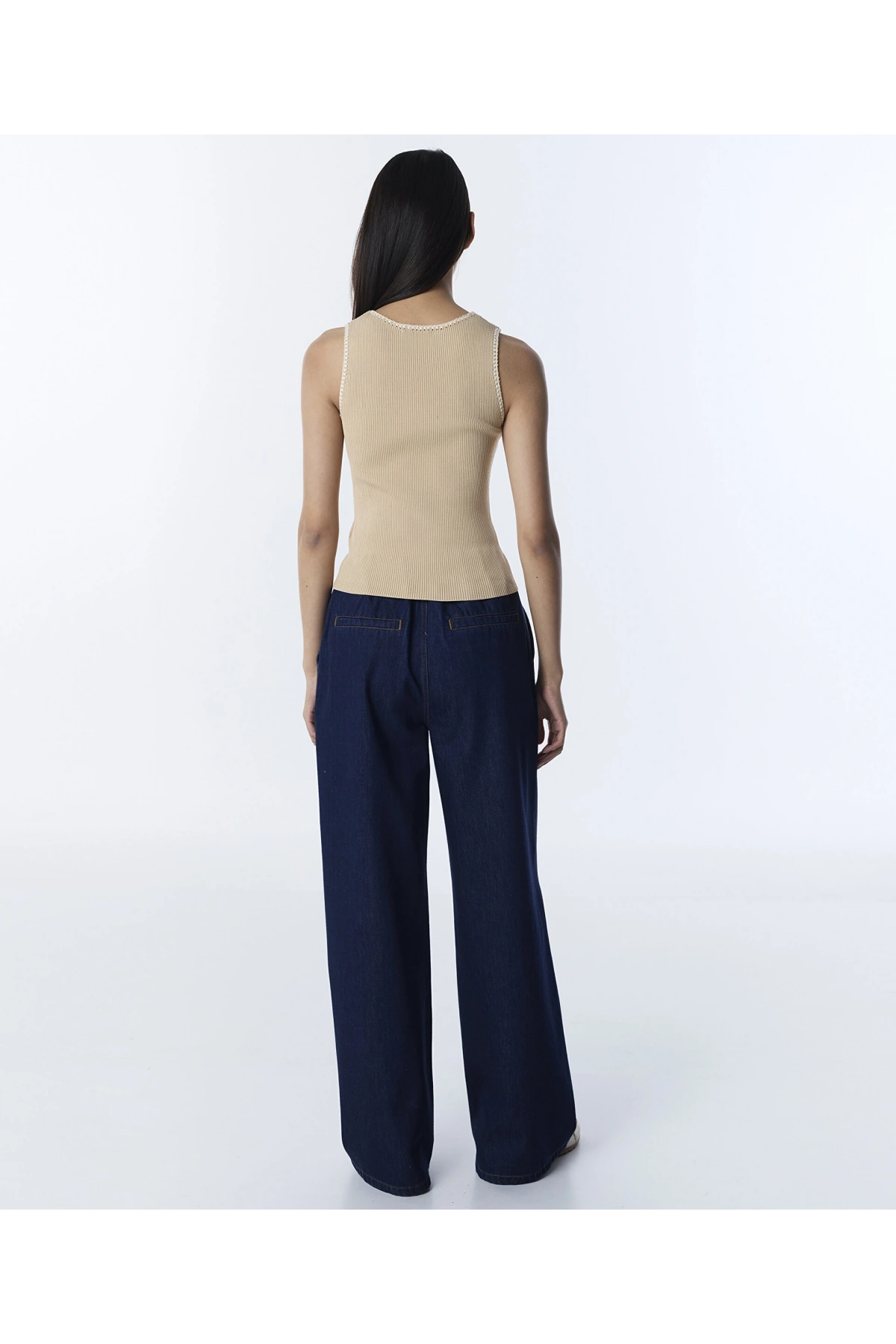 Twist Kontrast Dikişli Triko TS1260050070