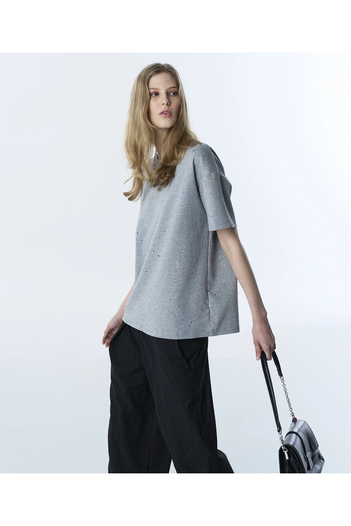 Twist Hotfix Baskılı T-Shirt TS1260070054