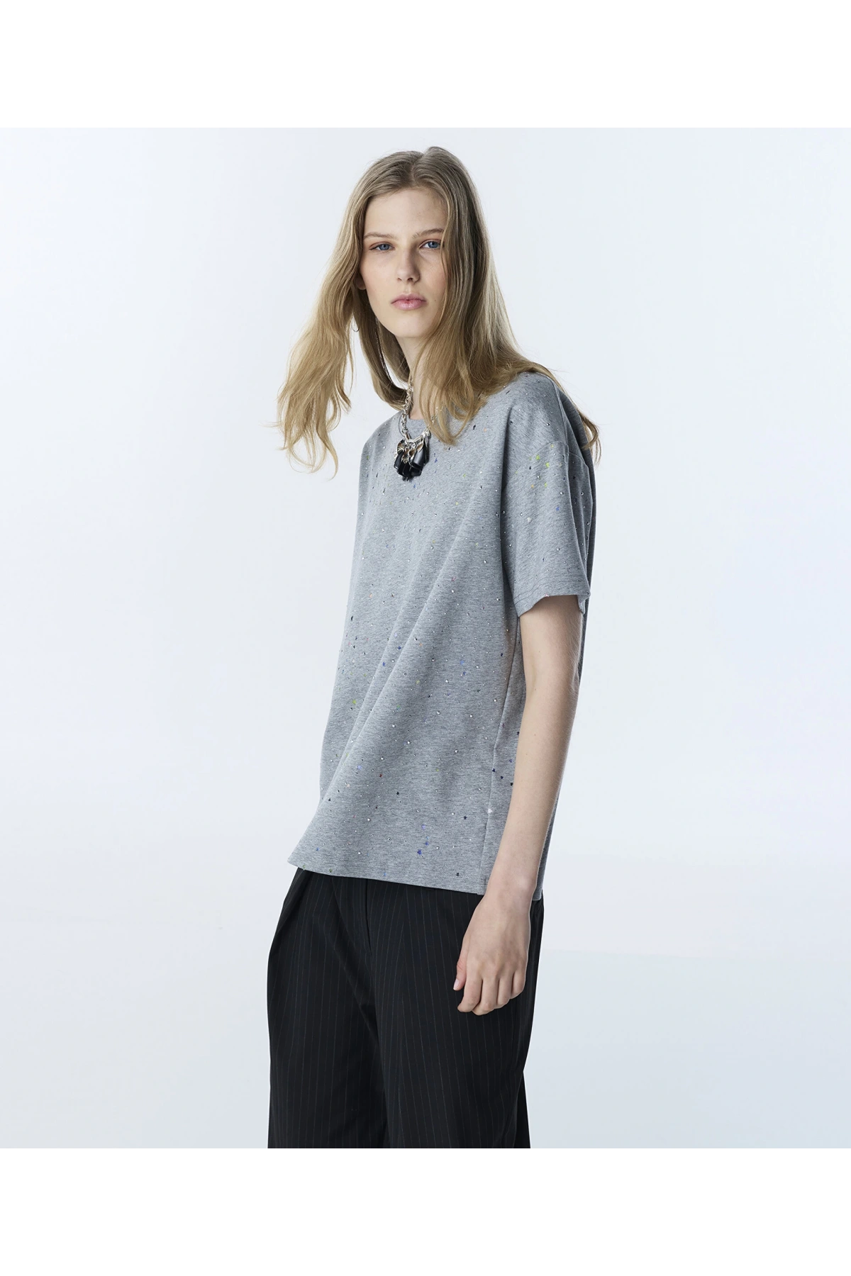 Twist Hotfix Baskılı T-Shirt TS1260070054