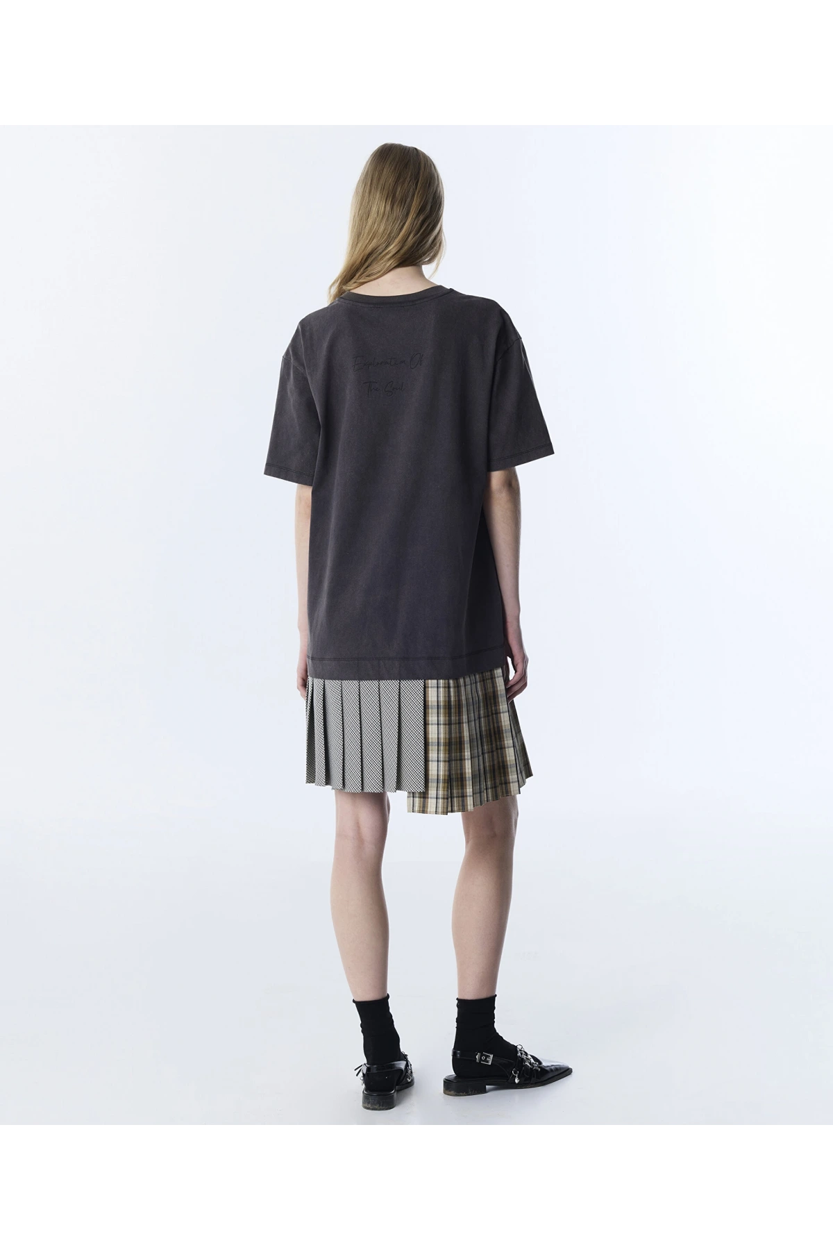 Twist Çift Parça Görünümlü Desen Mix Elbise TS1260002188