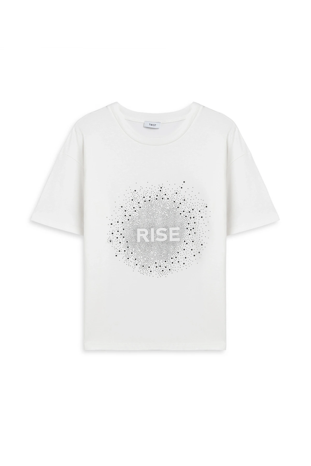 Twist Hotfix Baskılı Oversize T-Shirt TS1260070253