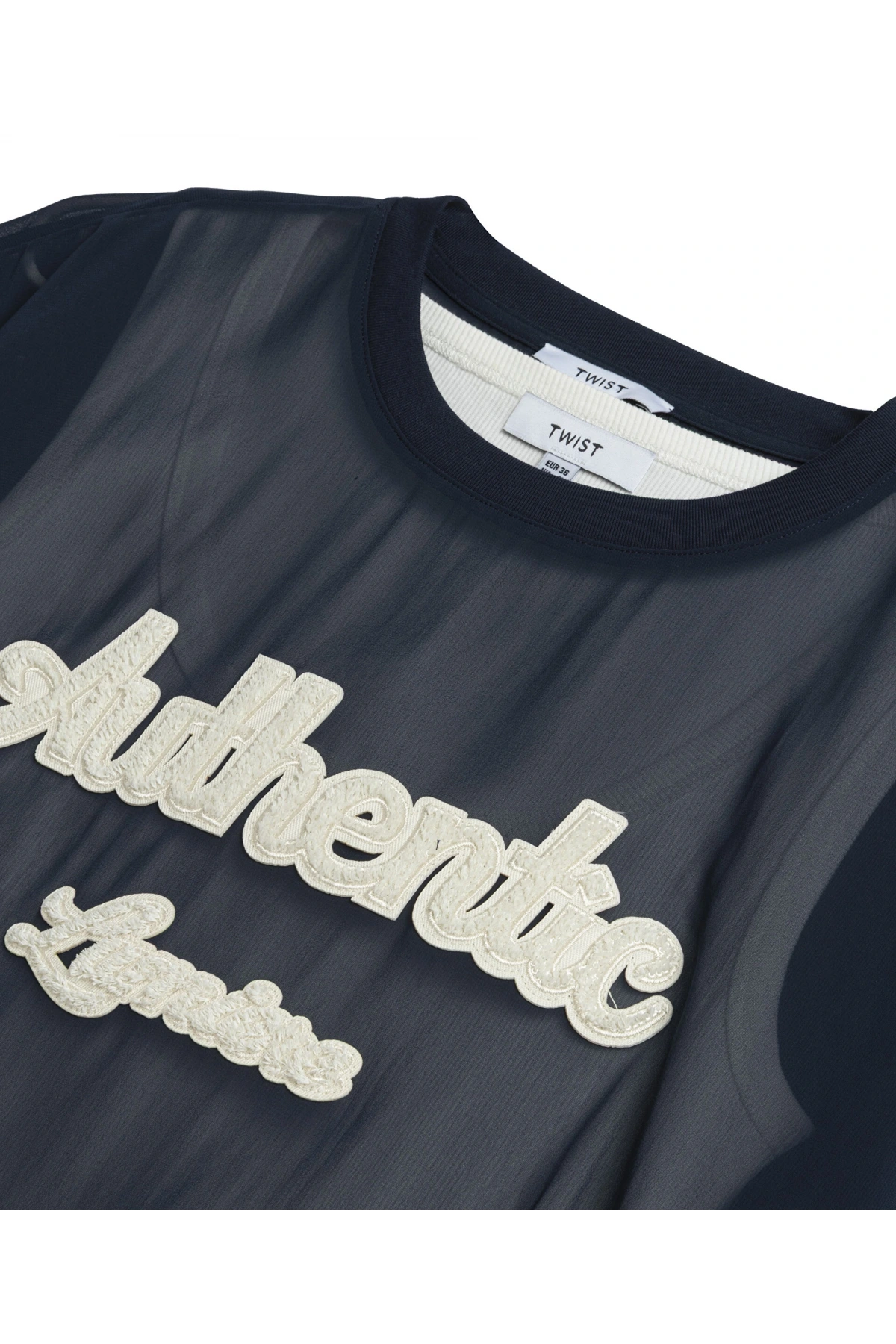 Twist Sloganlı Çift Parça Bluz TS1260006082