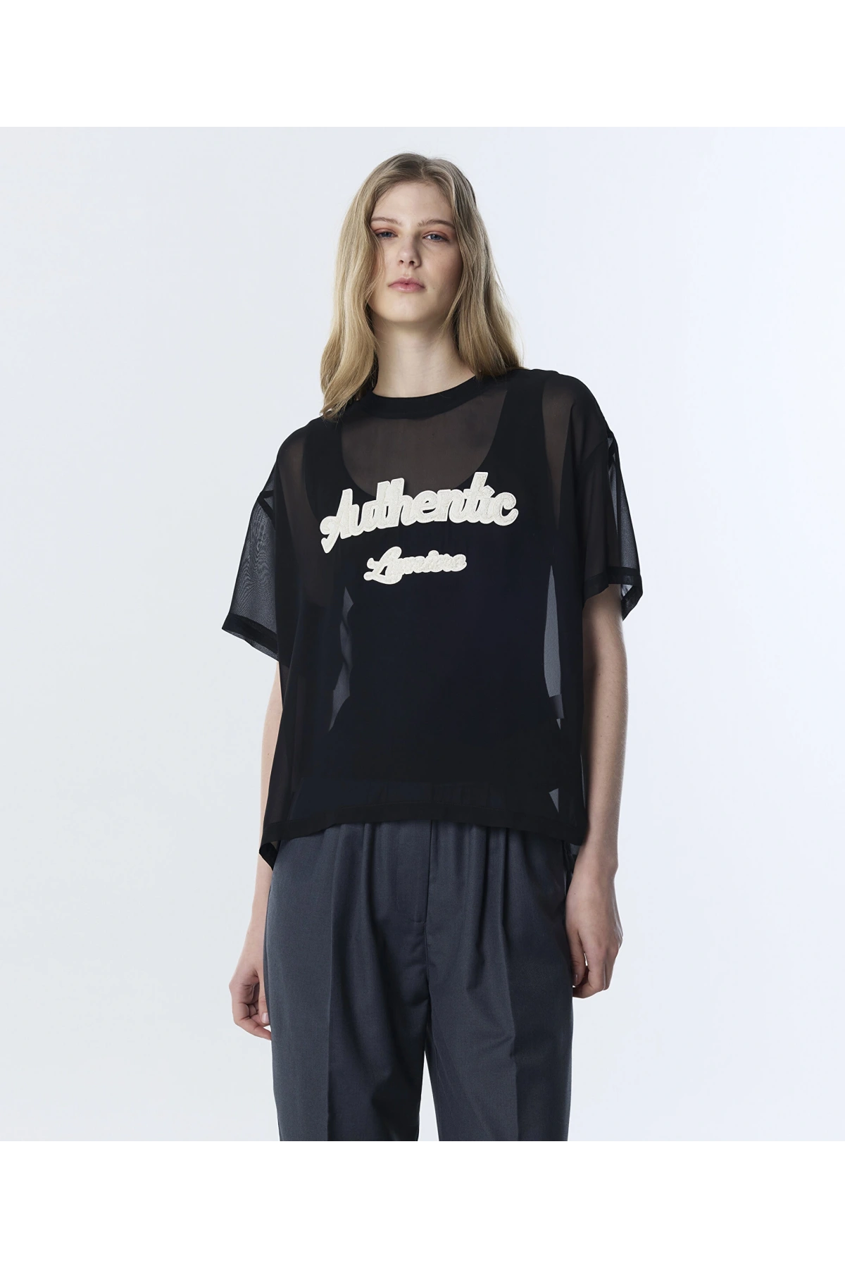 Twist Sloganlı Çift Parça Bluz TS1260006082