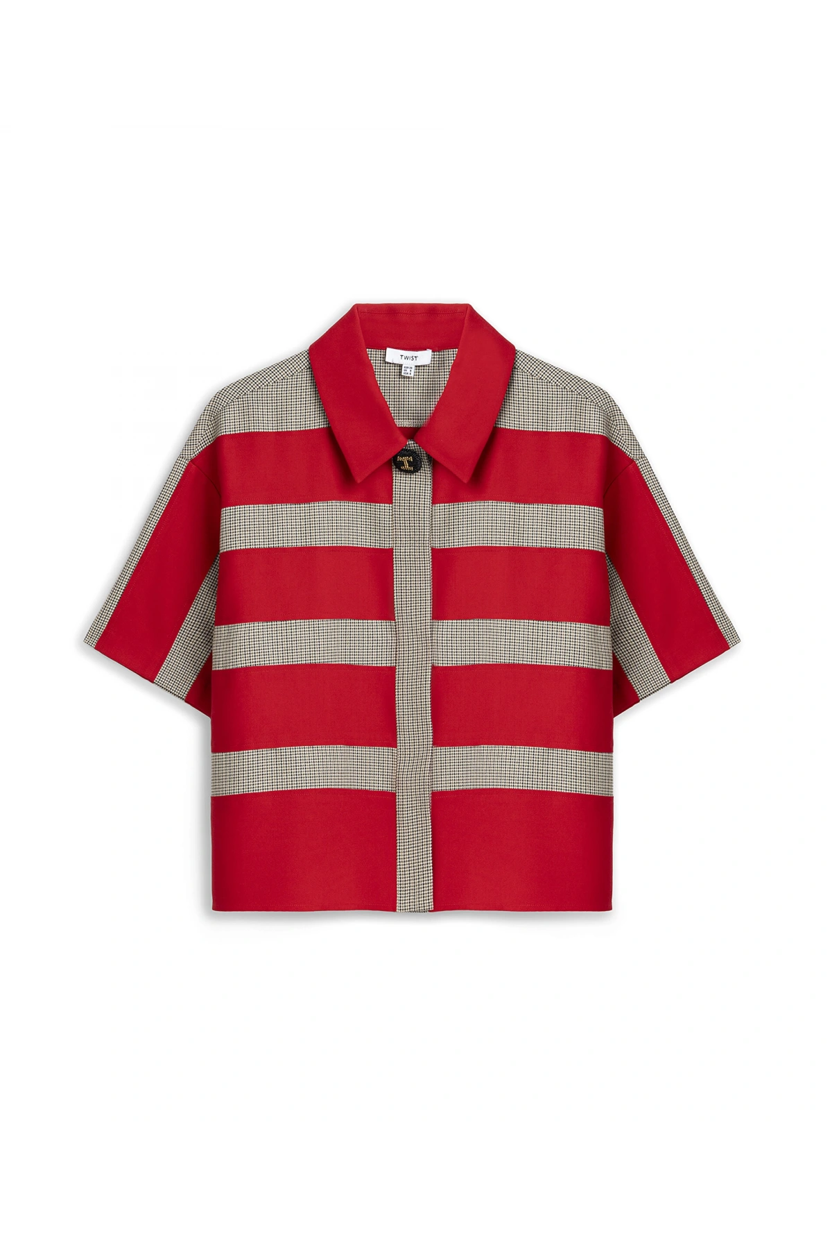 Twist Kazayağı Desen Mix Ceket TS1260005074