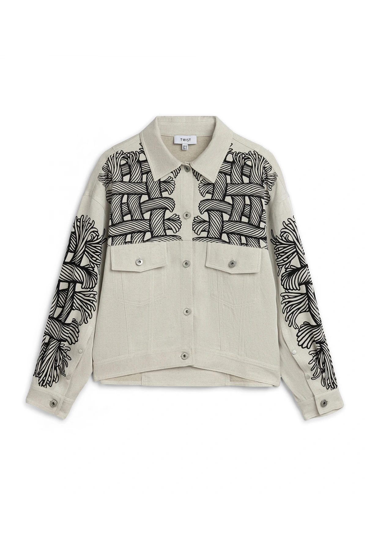 Twist Halat Desen Gömlek Ceket TS1260005068