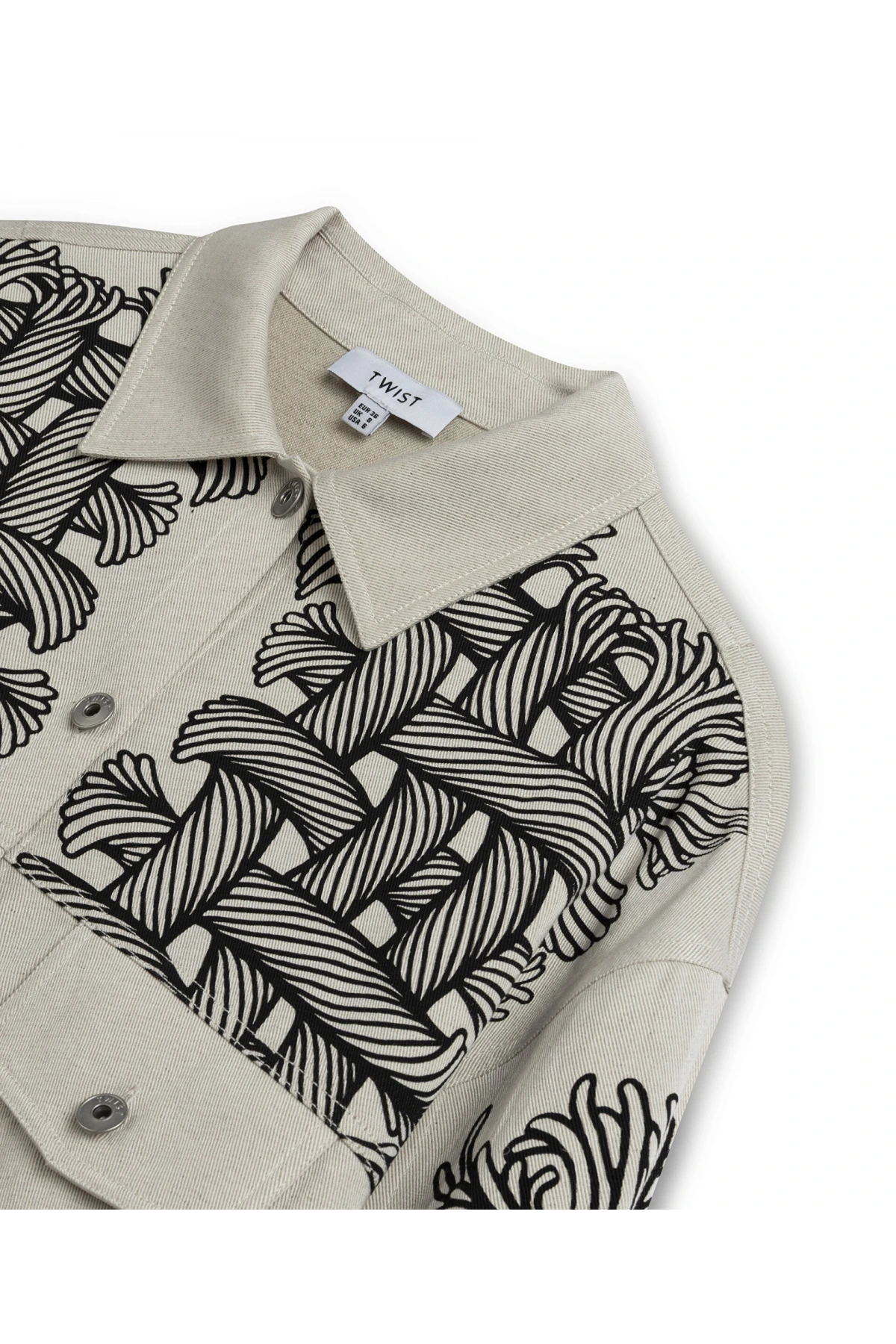 Twist Halat Desen Gömlek Ceket TS1260005068