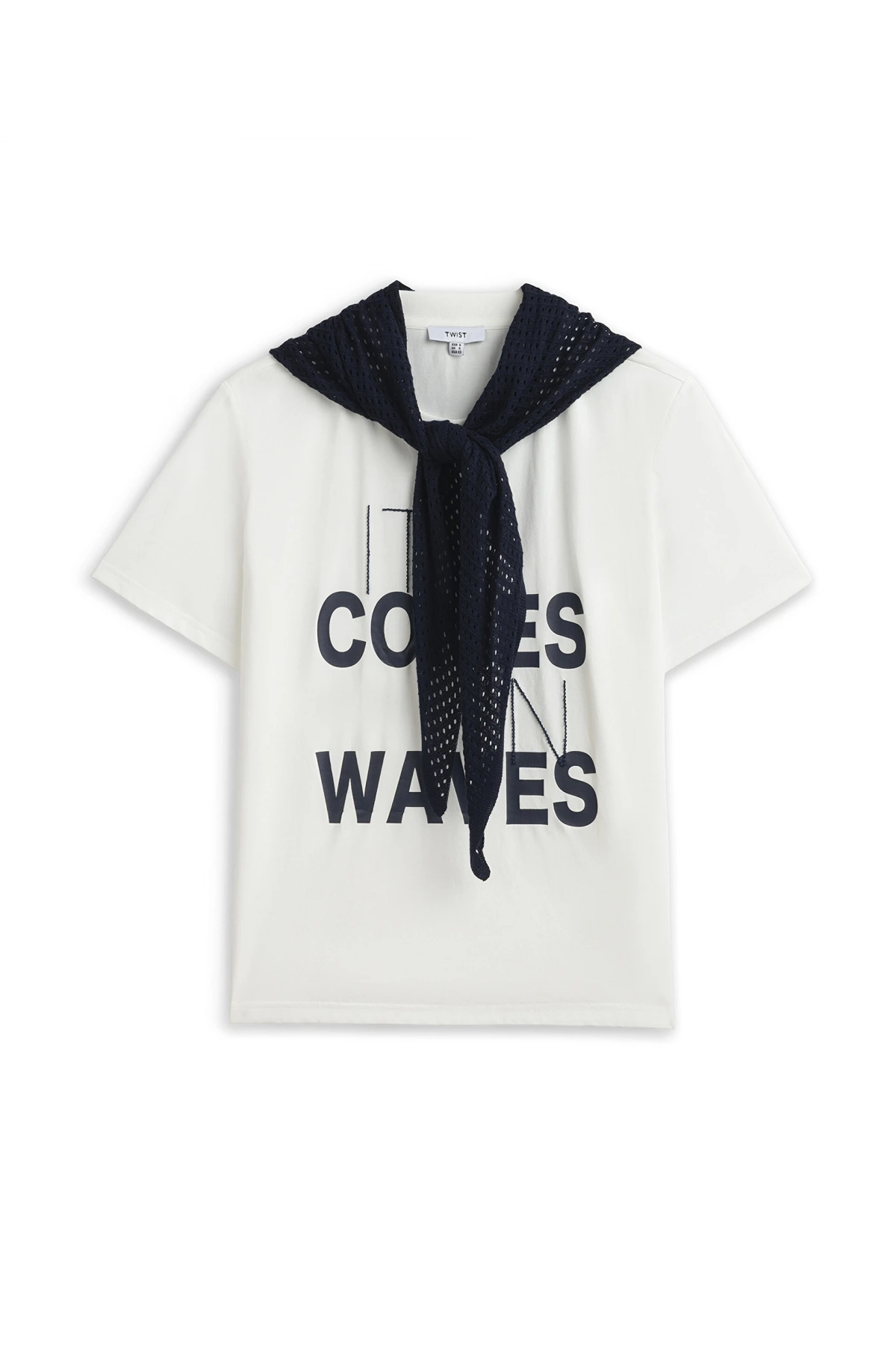 Twist Fular Aksesuarlı T-Şhirt TS1260070095