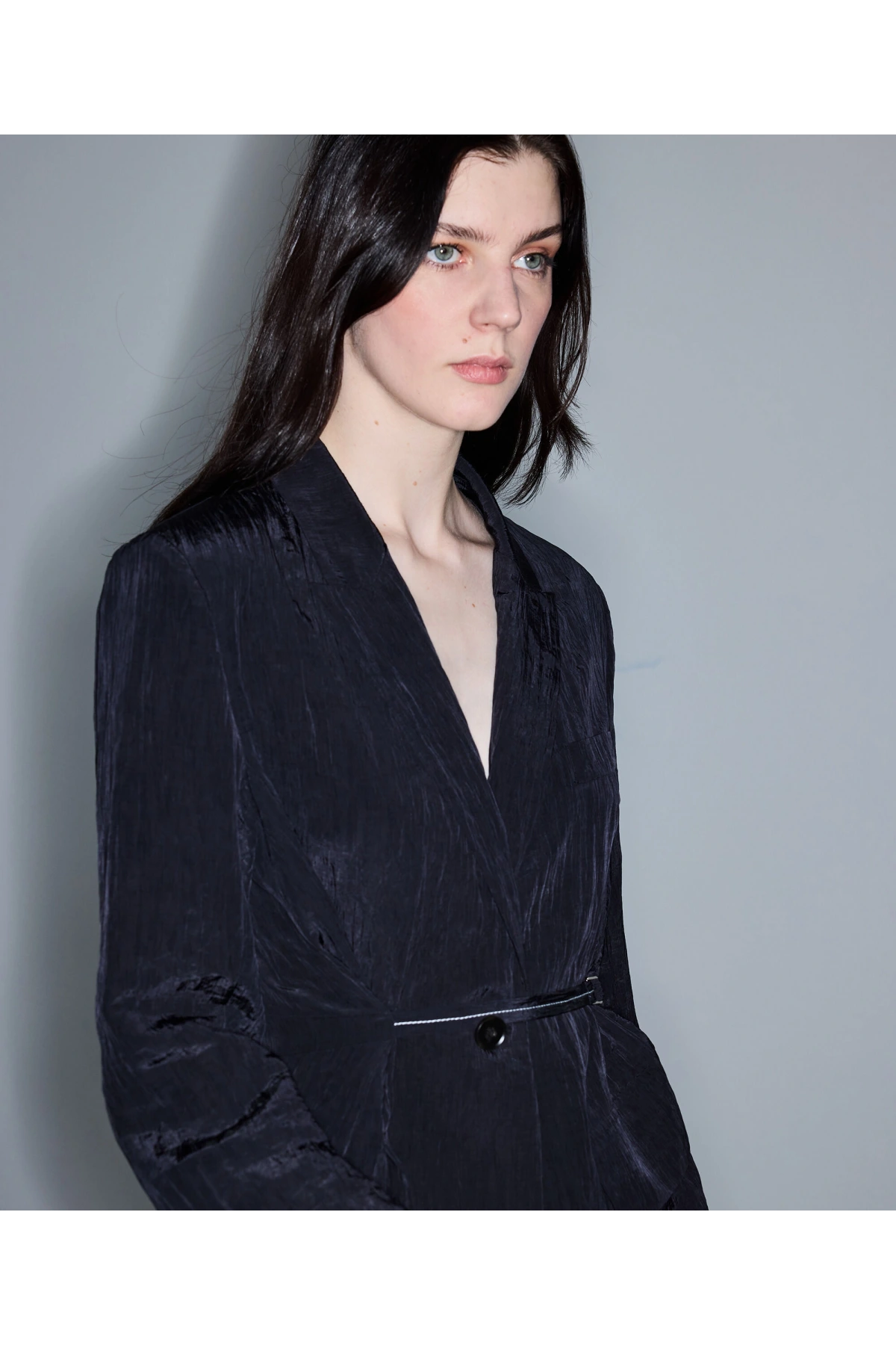 İpekyol Kırışık Efektli Vatkalı Blazer Ceket IS1260106023